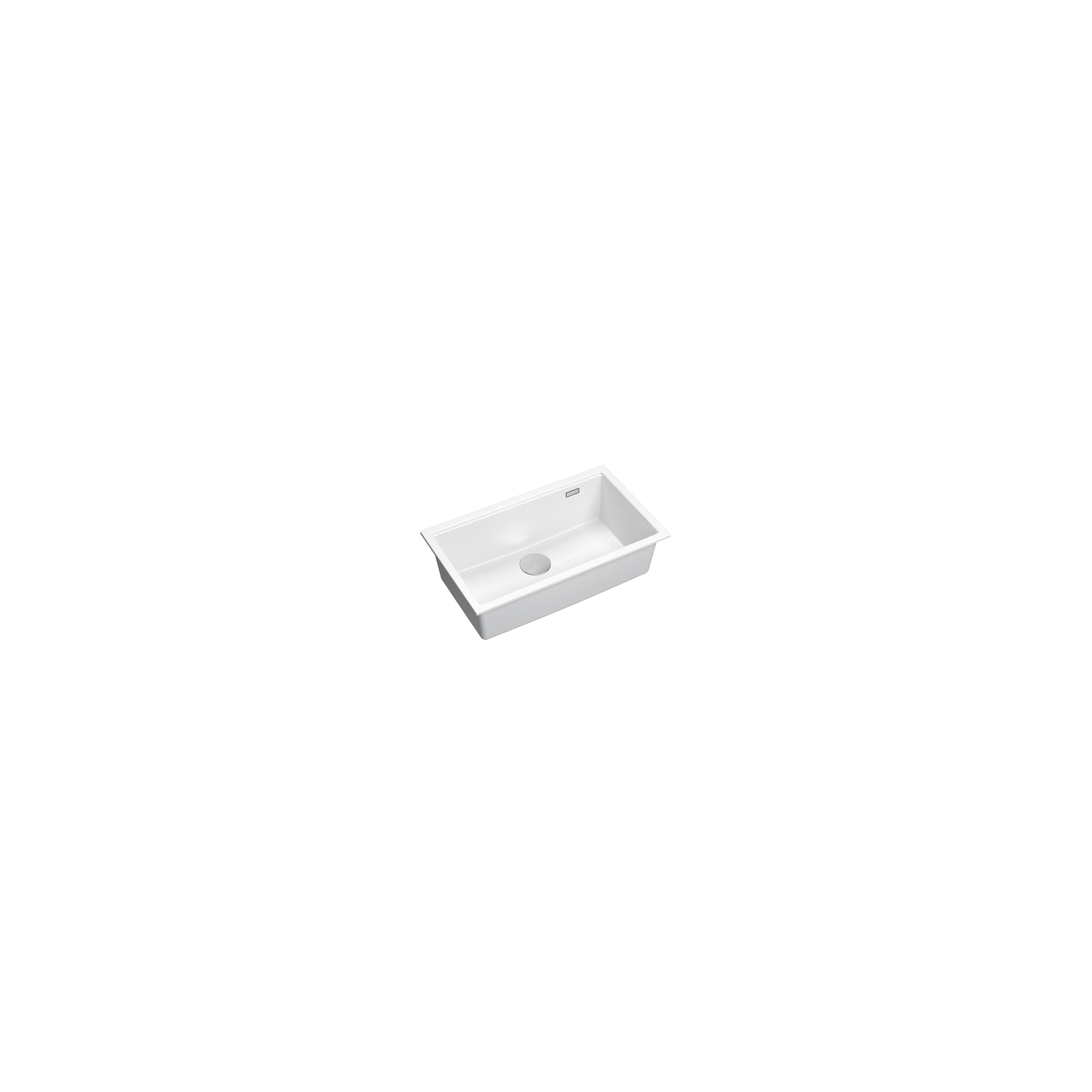 Granitspülbecken Logan 110 White