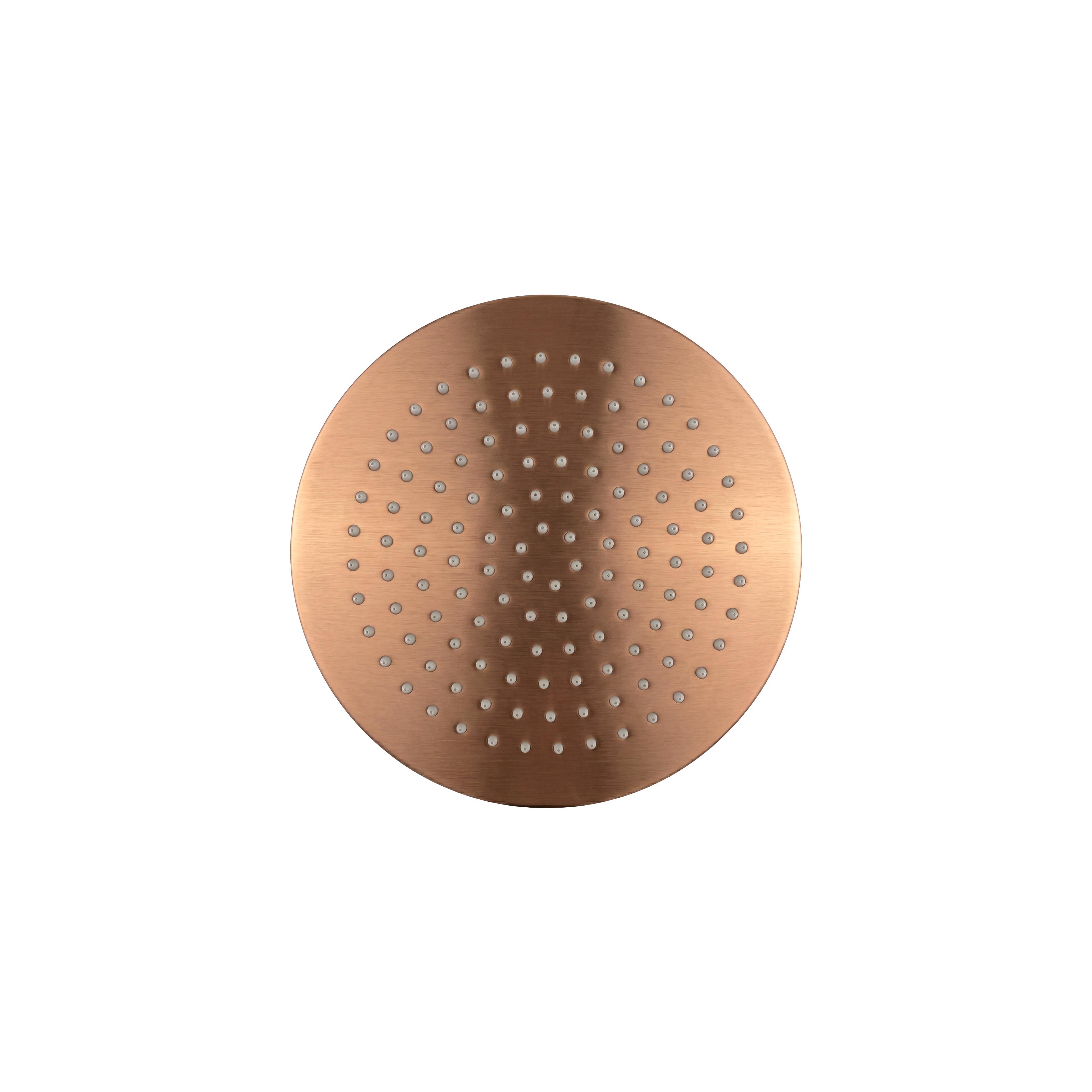 Кръгла душ глава REA JS-P014BRG 25cm Brush Copper