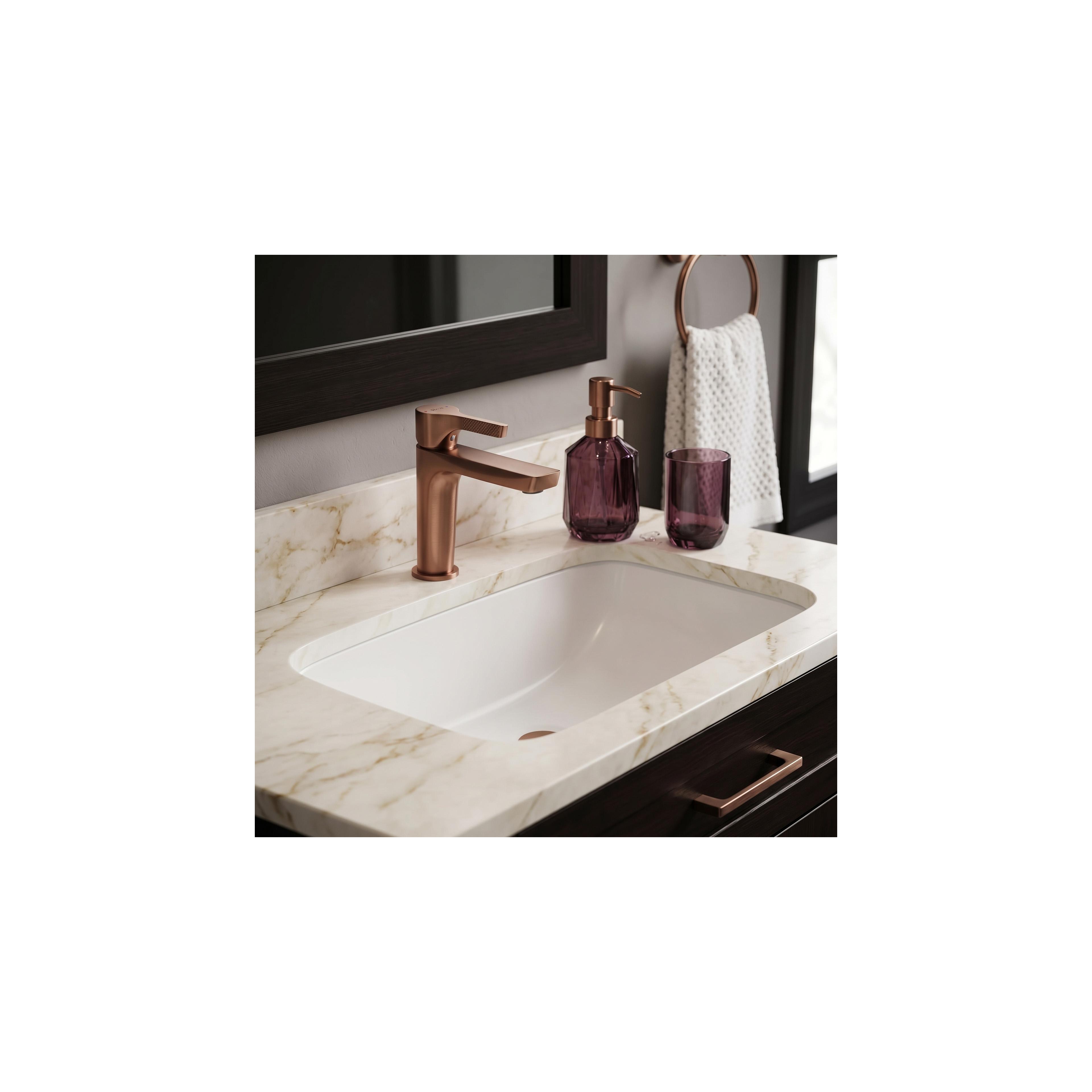 Robinet de lavabo PREMIUM Rea Maxim Brush Copper Low