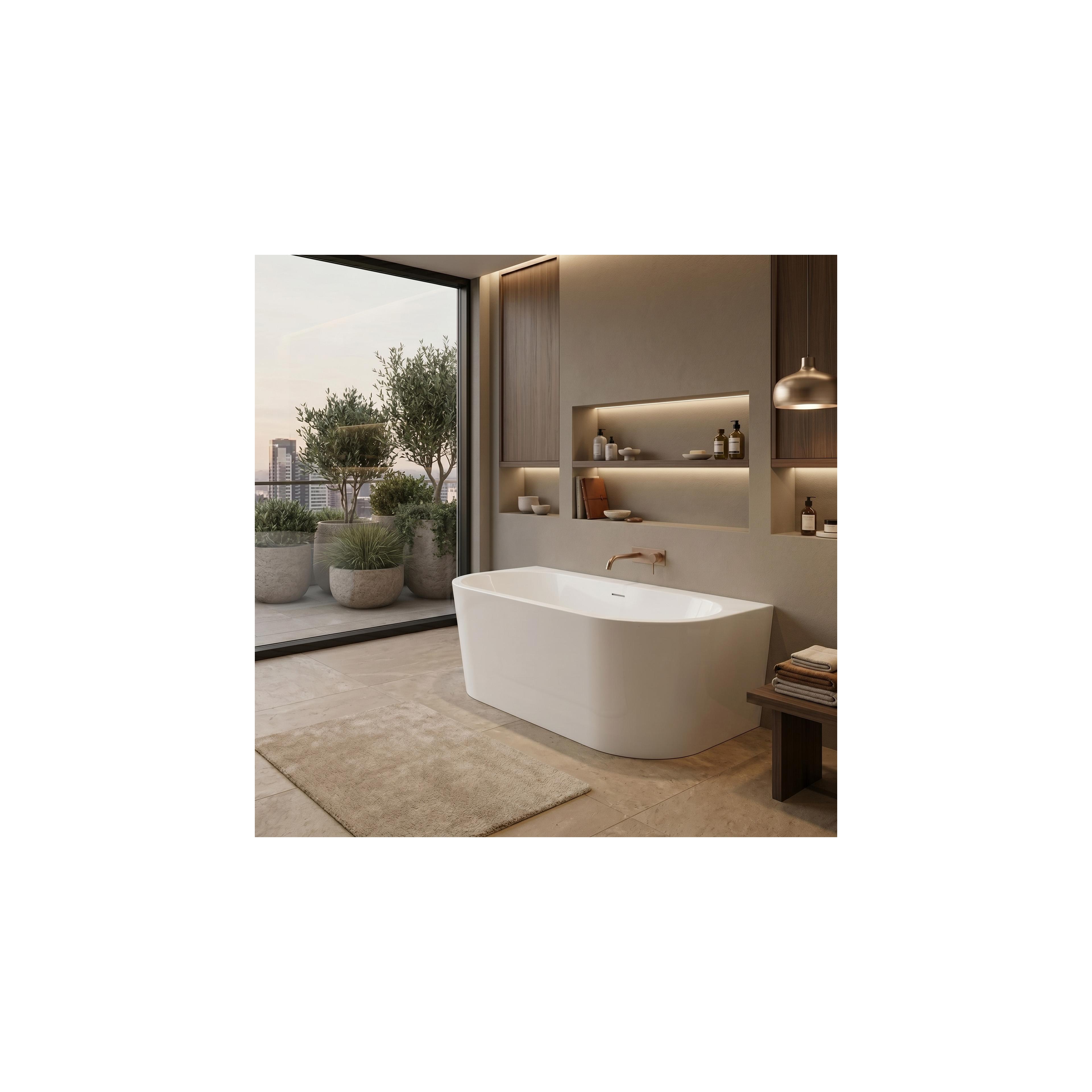 Acryl Wandmontage Badewanne CAPRI 170 cm