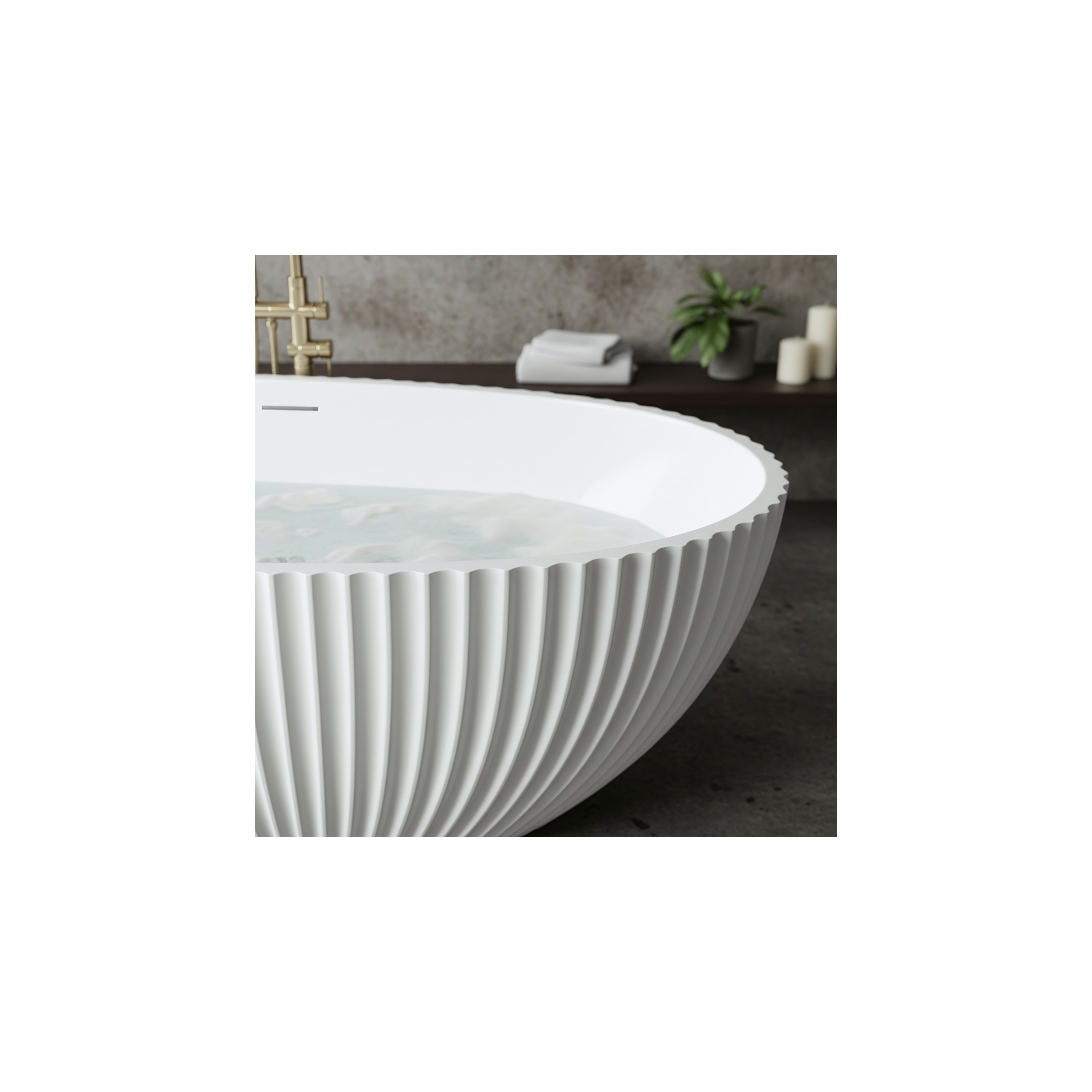Freistehende Acrylbadewanne Carmen 170