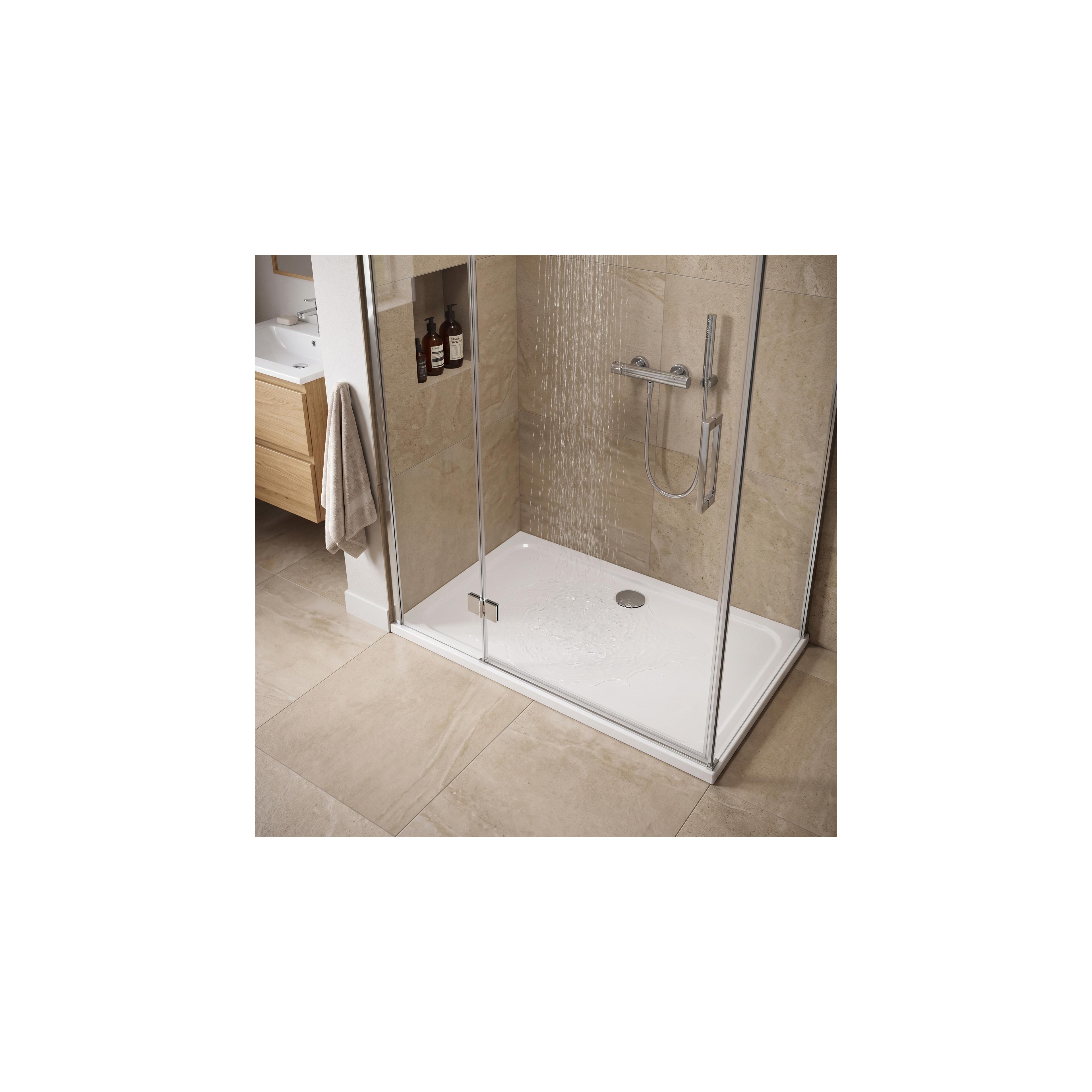 shower tray Rea Belmond White 90x120 Chrome