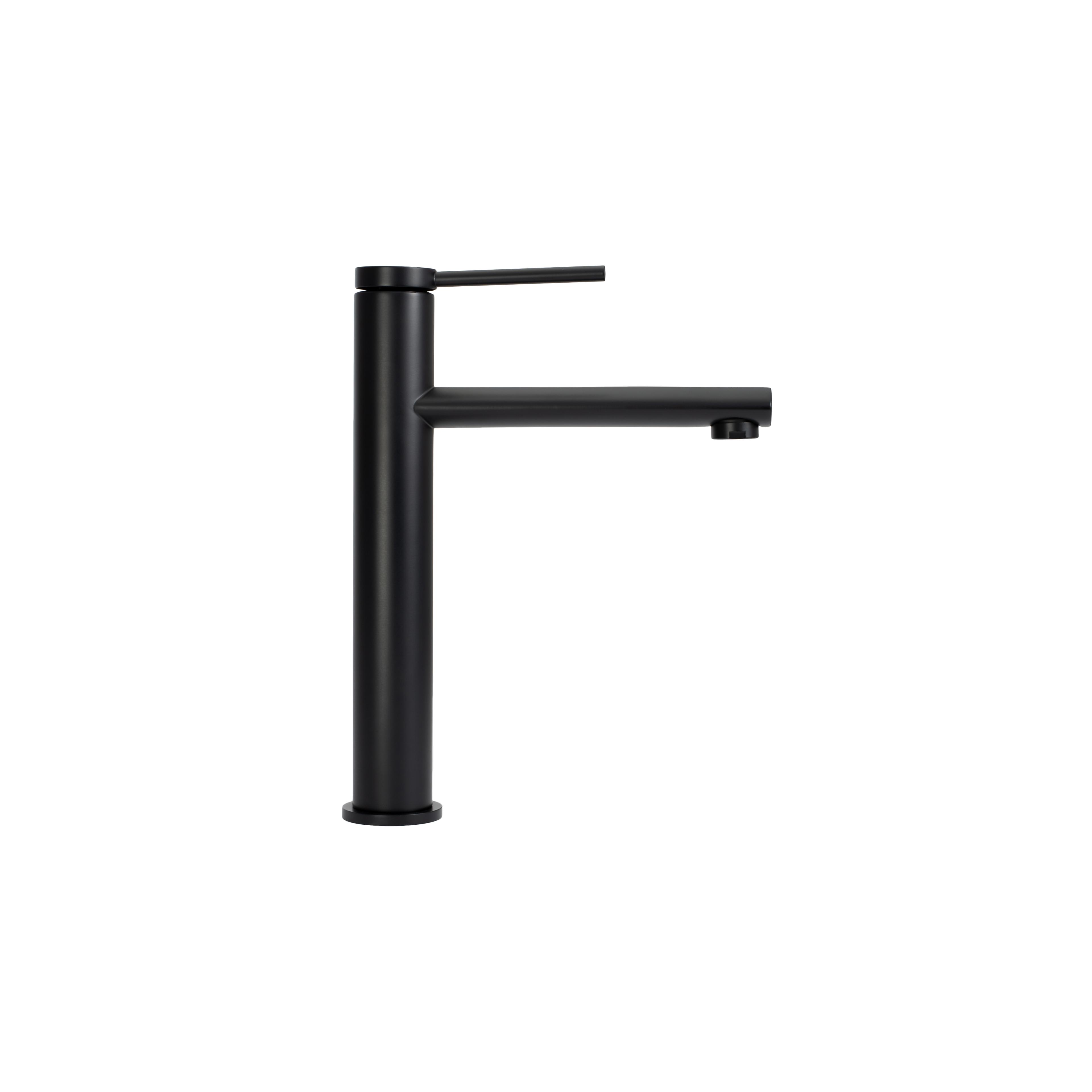 Bathroom faucet Rea Oval Black High