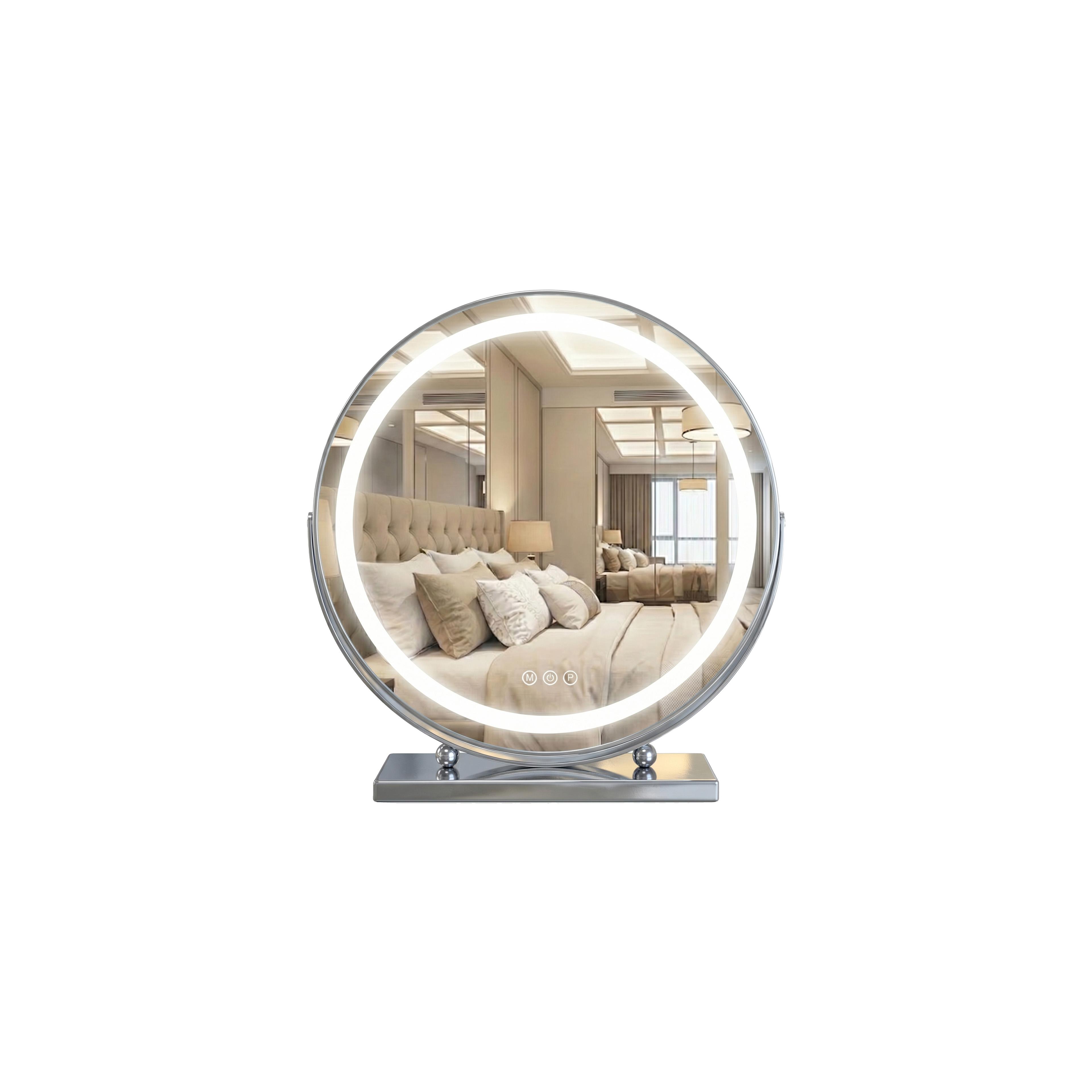 Spiegel LED MAKE-UP Chrome 50 cm
