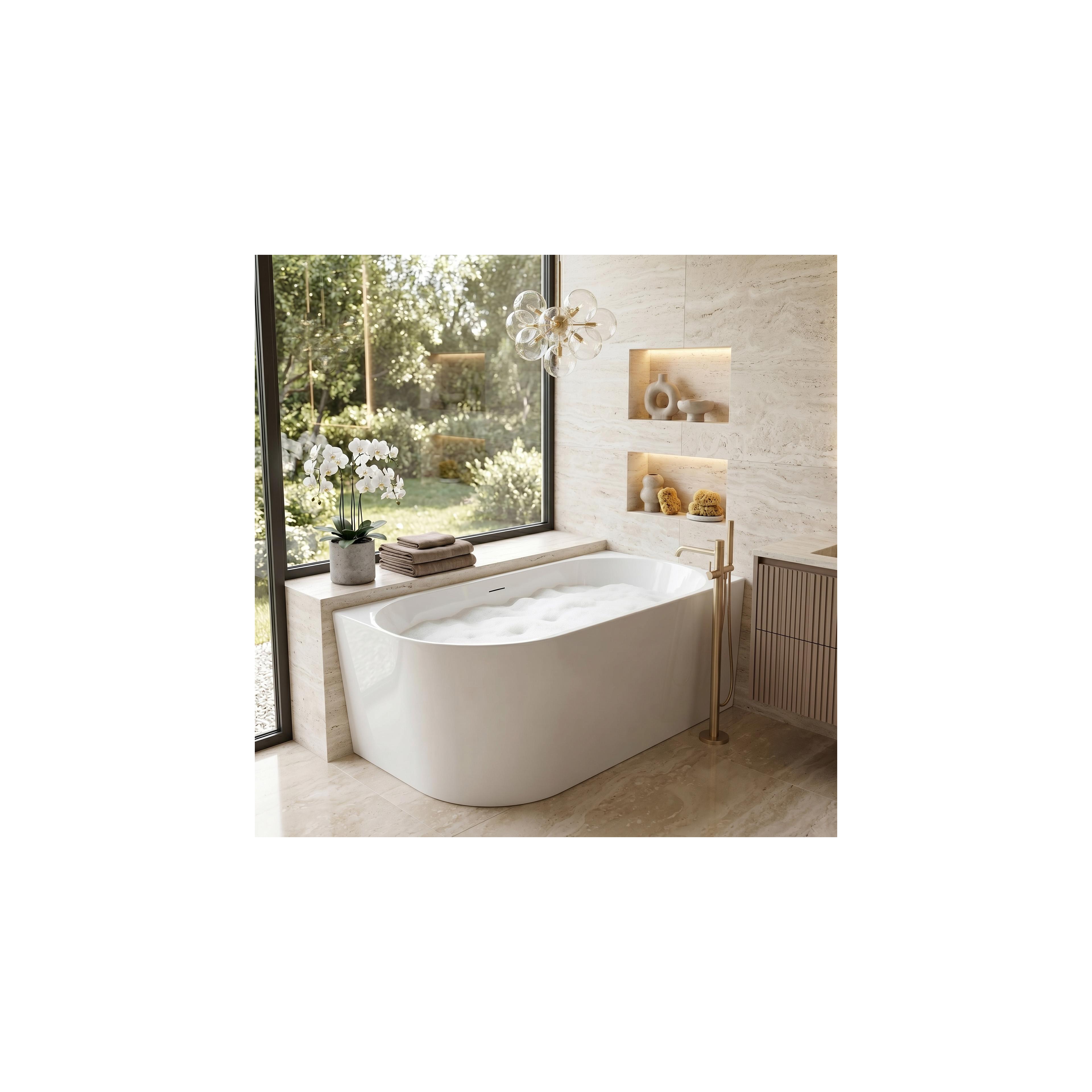 Eckbadewanne aus Acryl REA Bellanto Slim 150 Right