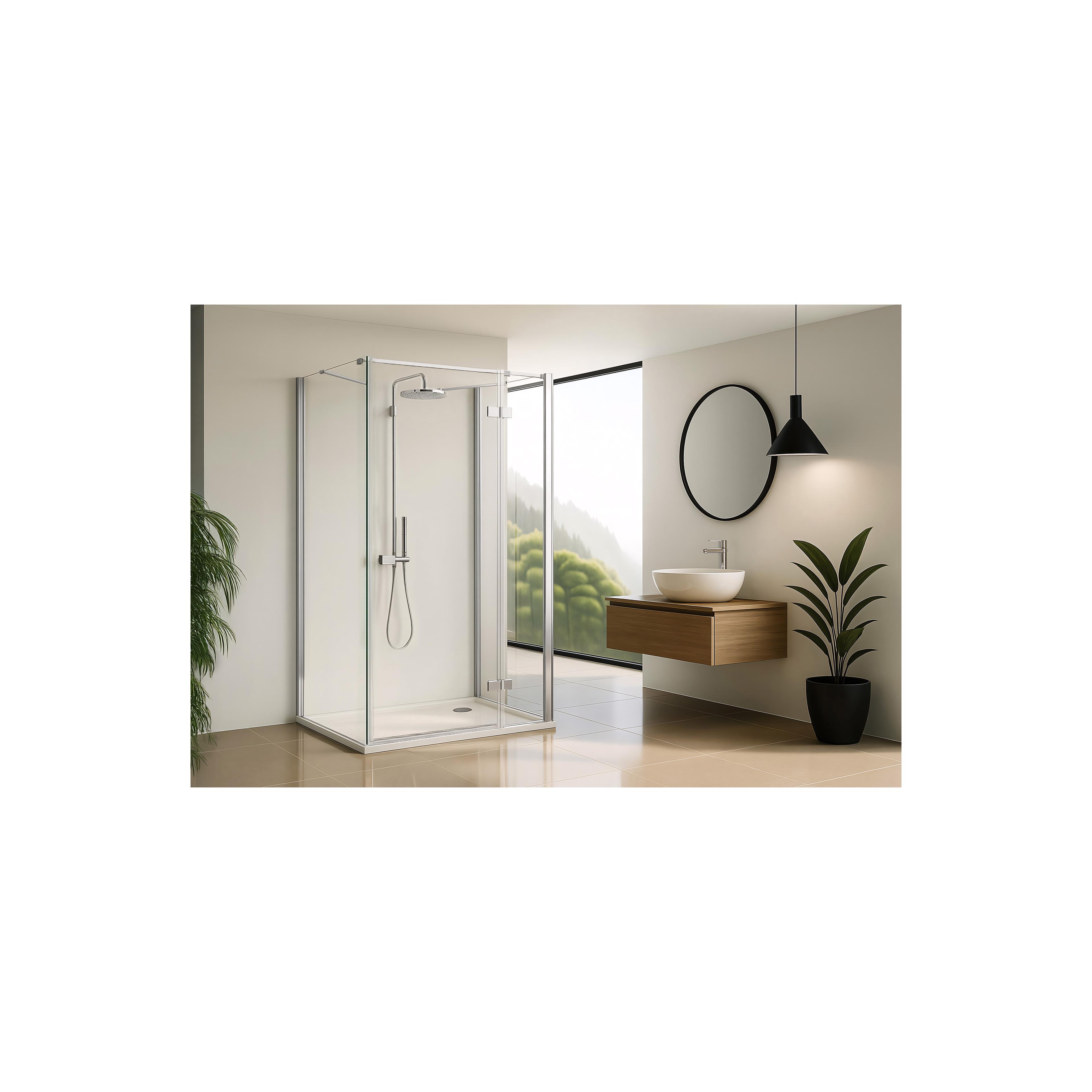 Duschkabine Rea Atlas 90x100 Chrome