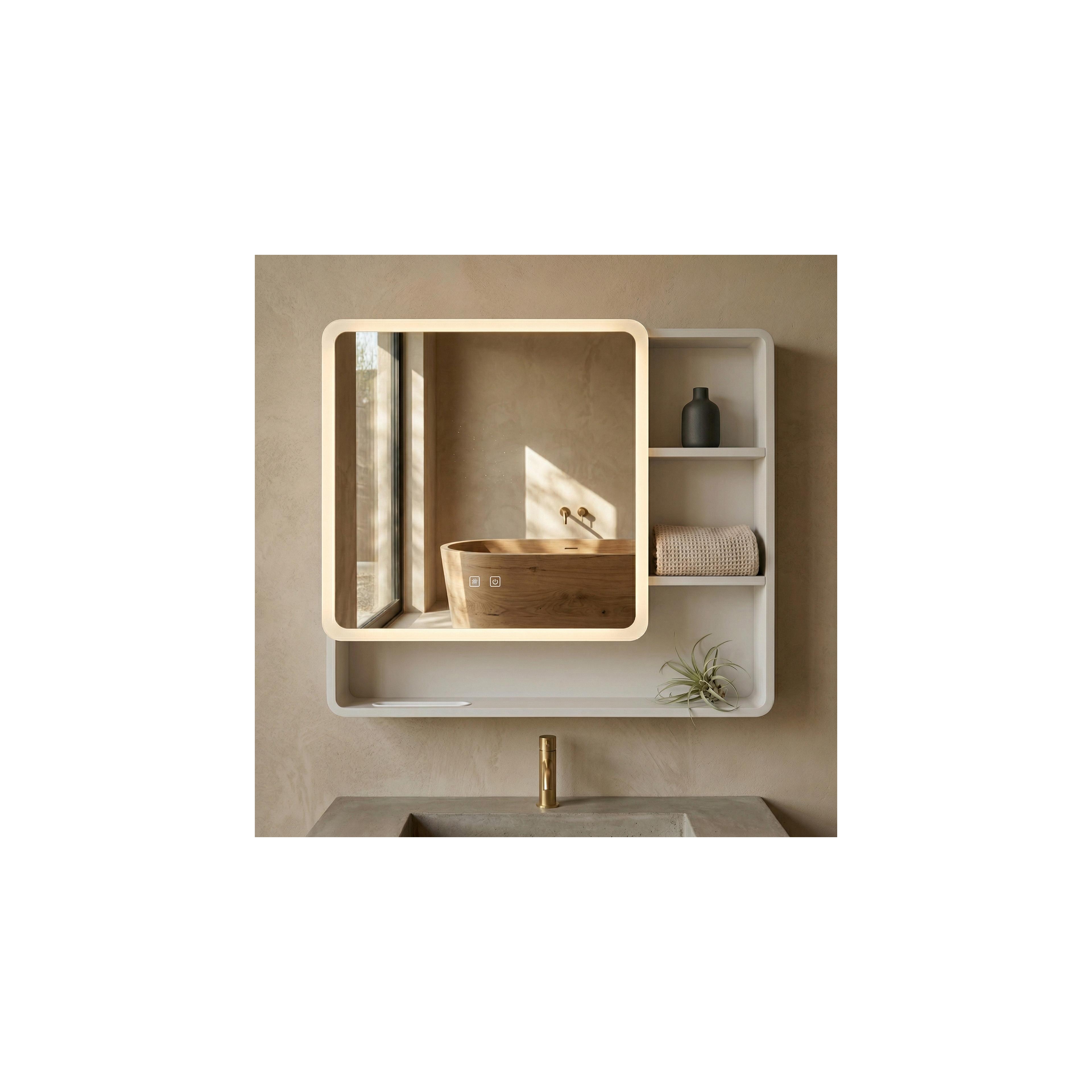 LED mirror cabinet M1016-70 70x65