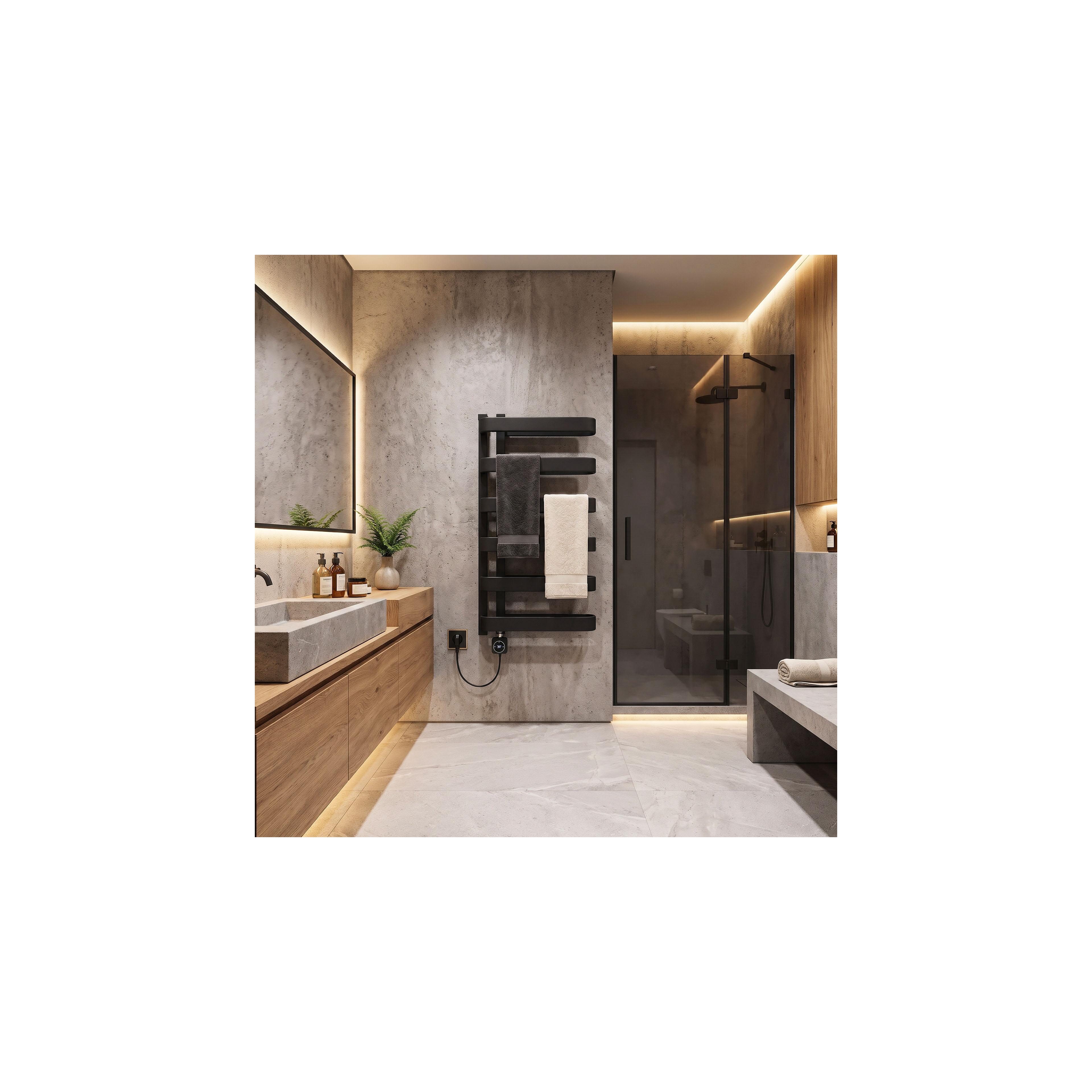 Electric Radiator Rea Artas 90x50cm Black