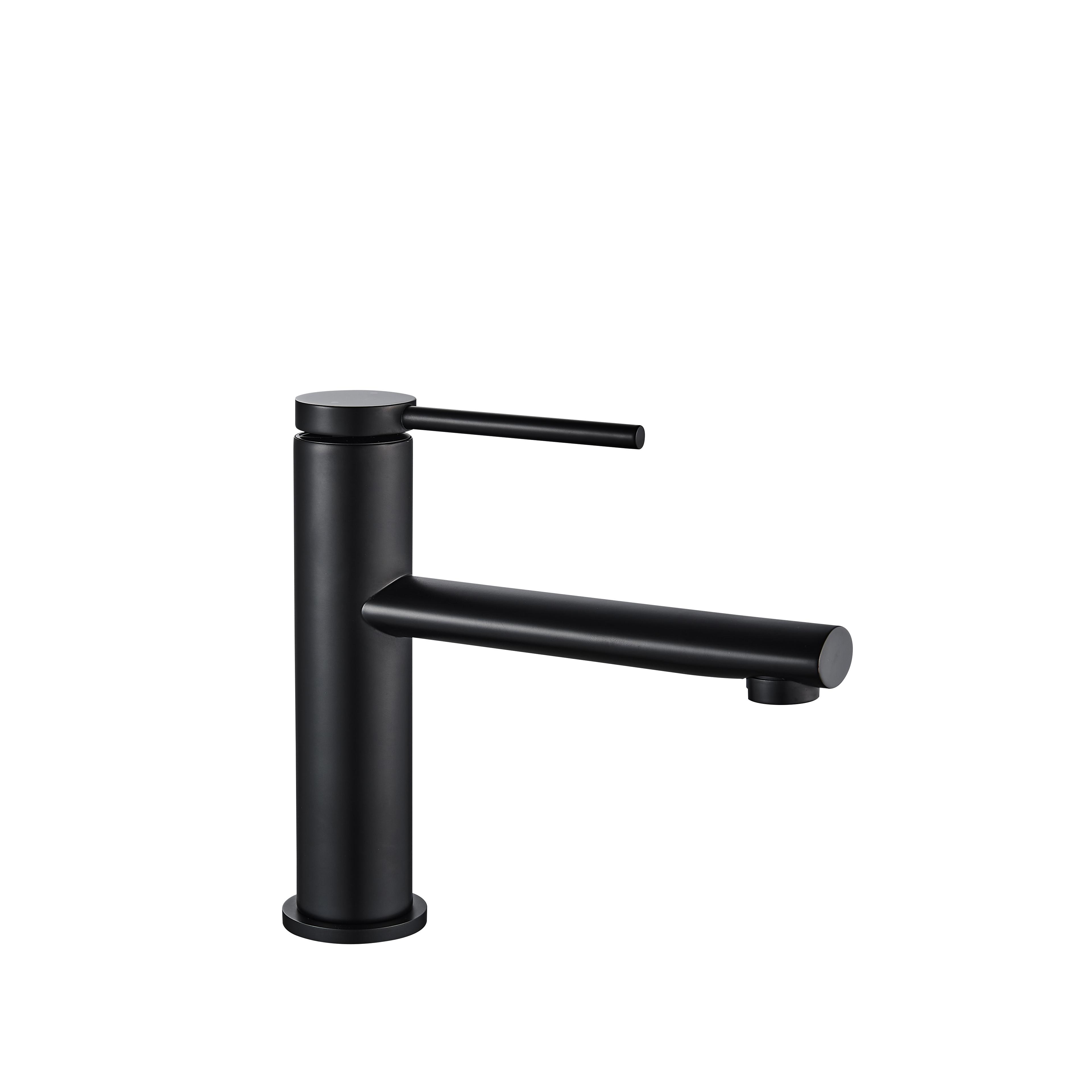 Waschbeckenarmatur Rea Oval Black Low