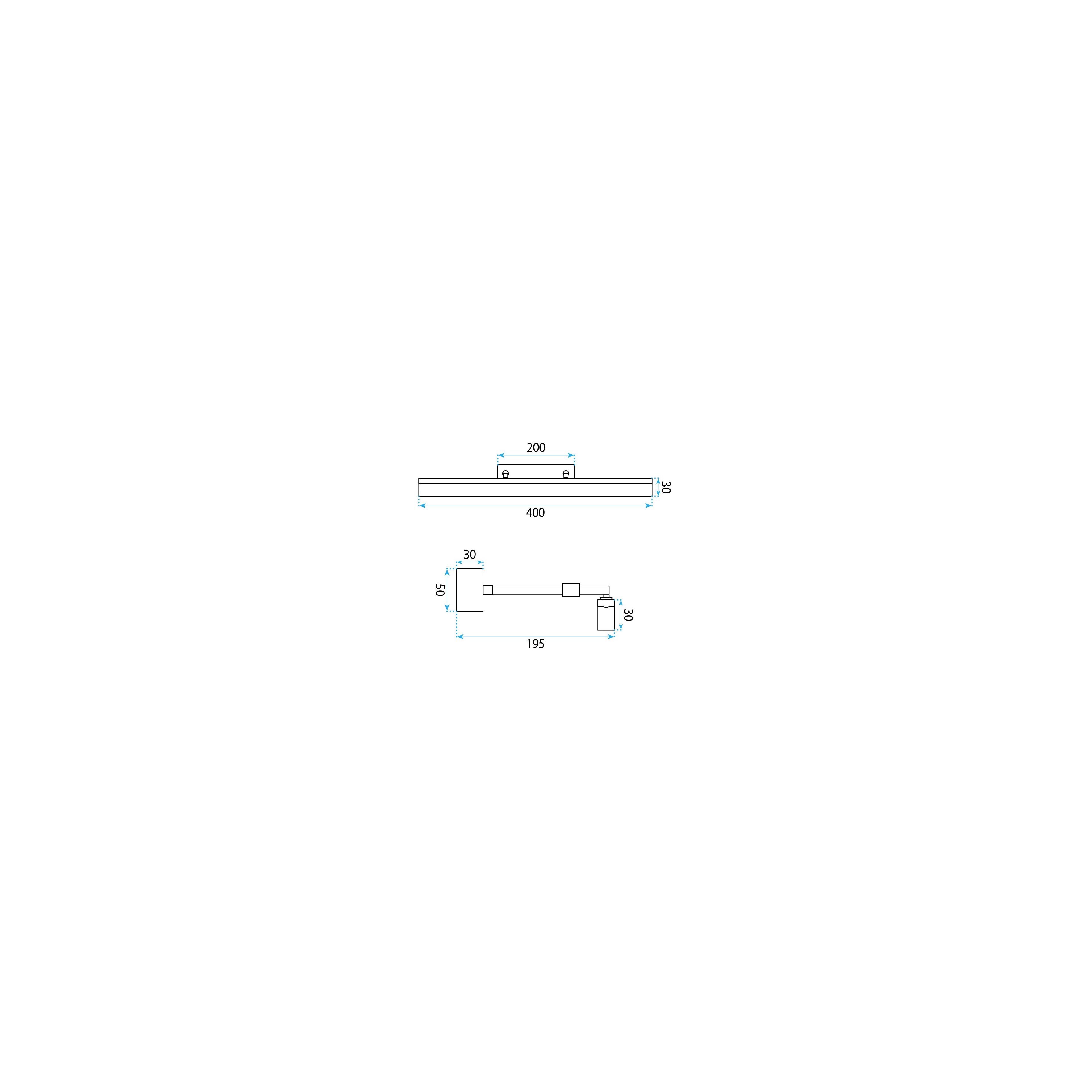 Bad LED-Wandleuchte APP1869-1W 40cm CHROME