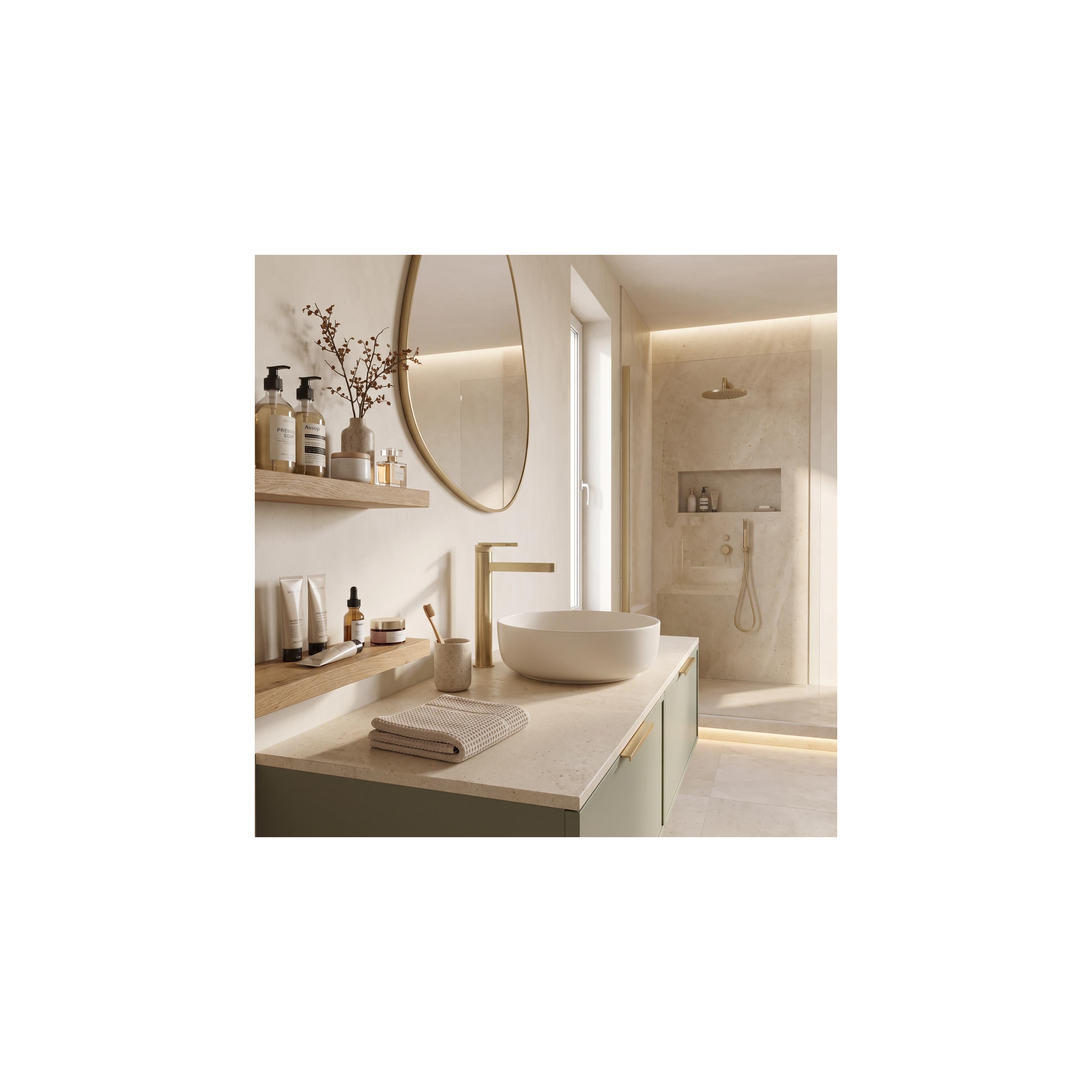 Bathroom faucet Rea Grace Brush Gold High