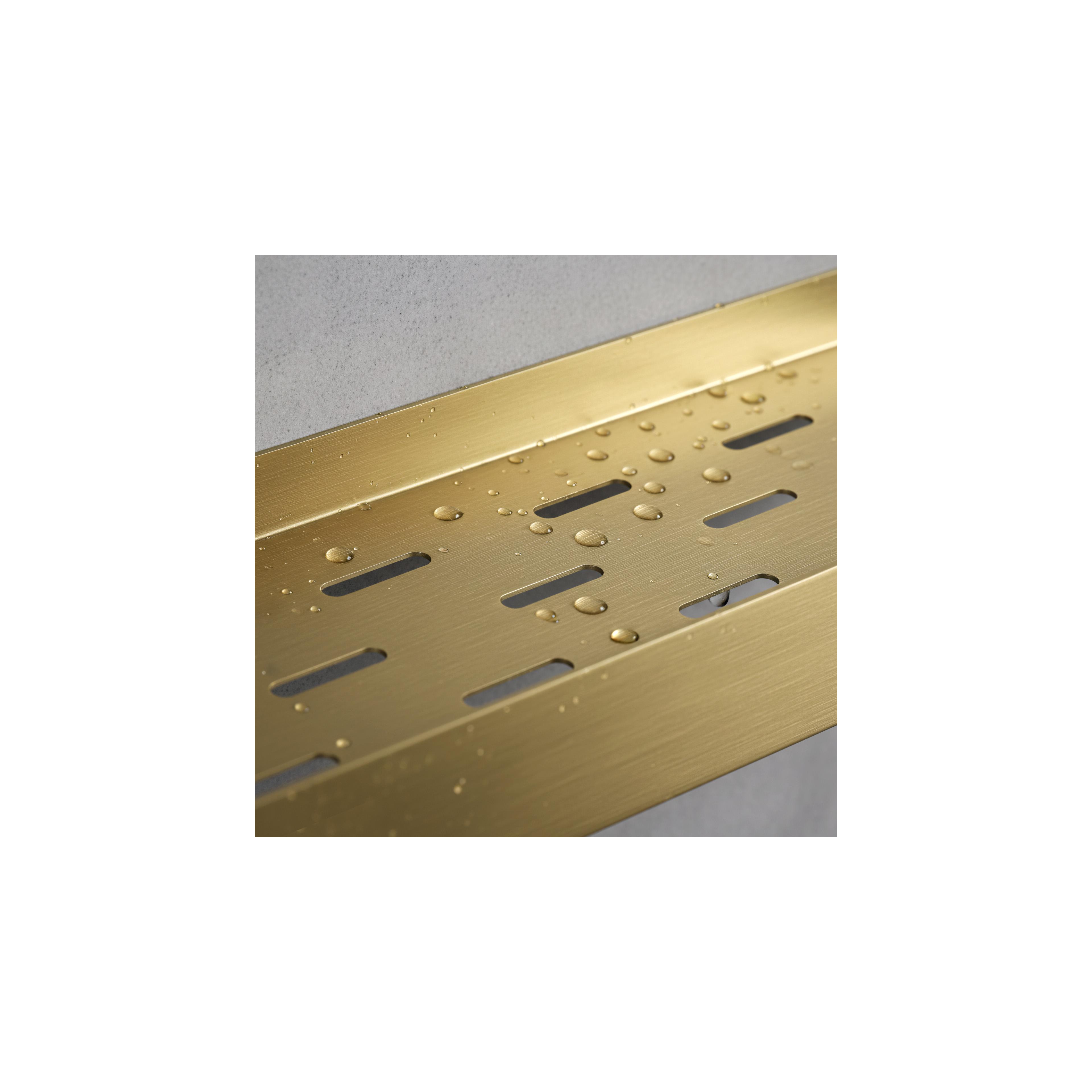 Bathroom shelf SF03 60cm gold brush