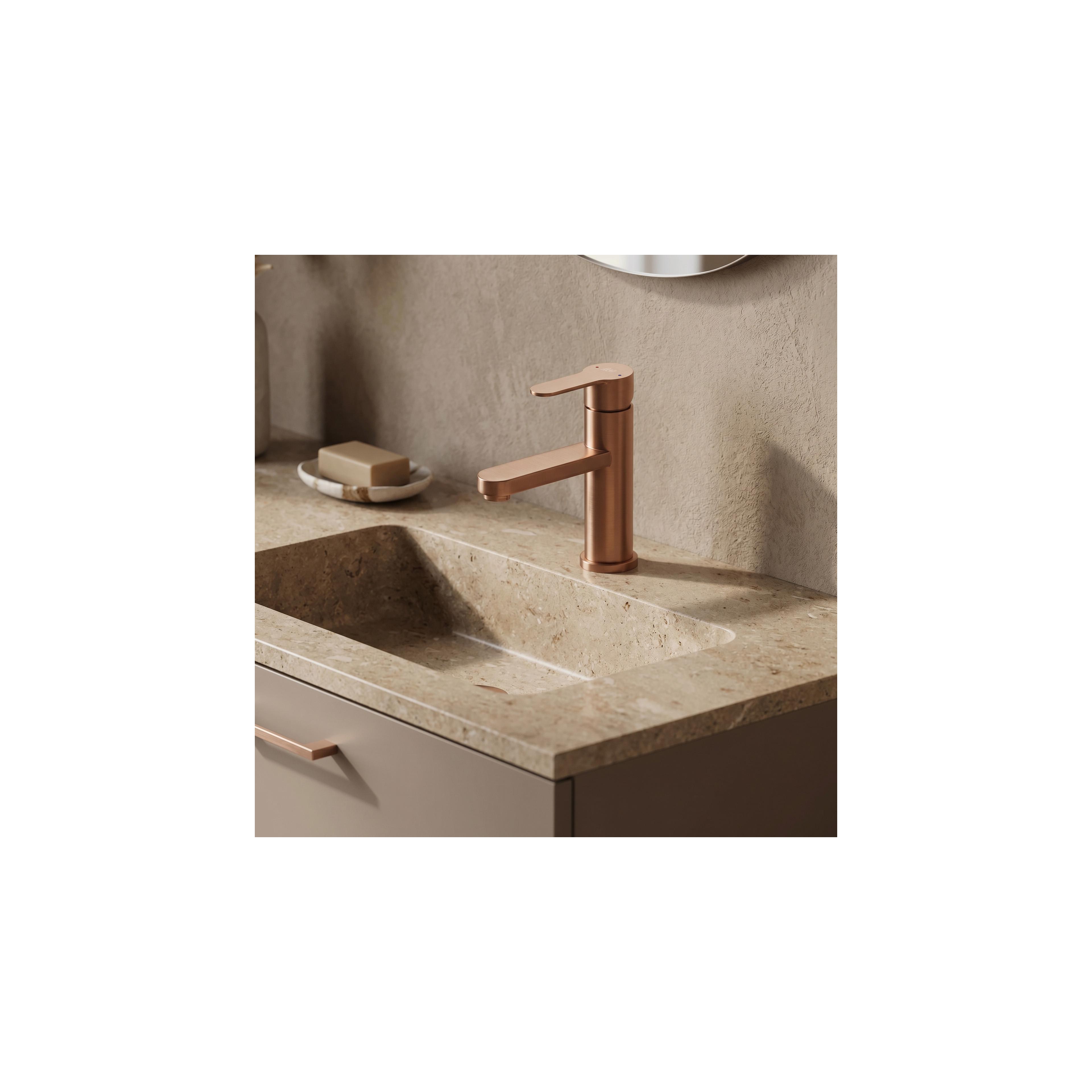Waschbeckenarmatur Rea Arcos Brush Copper