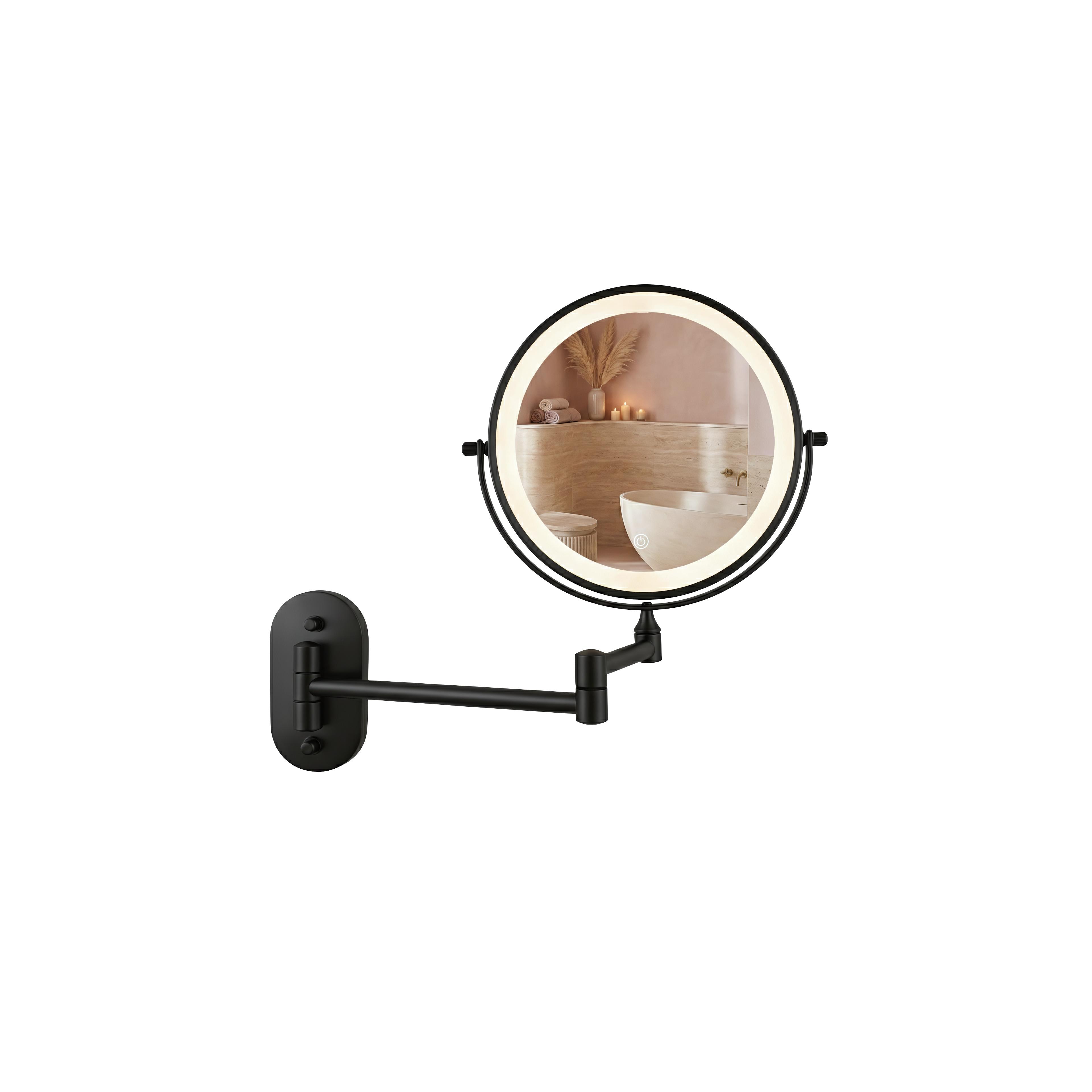 Mirror LED Glow Black