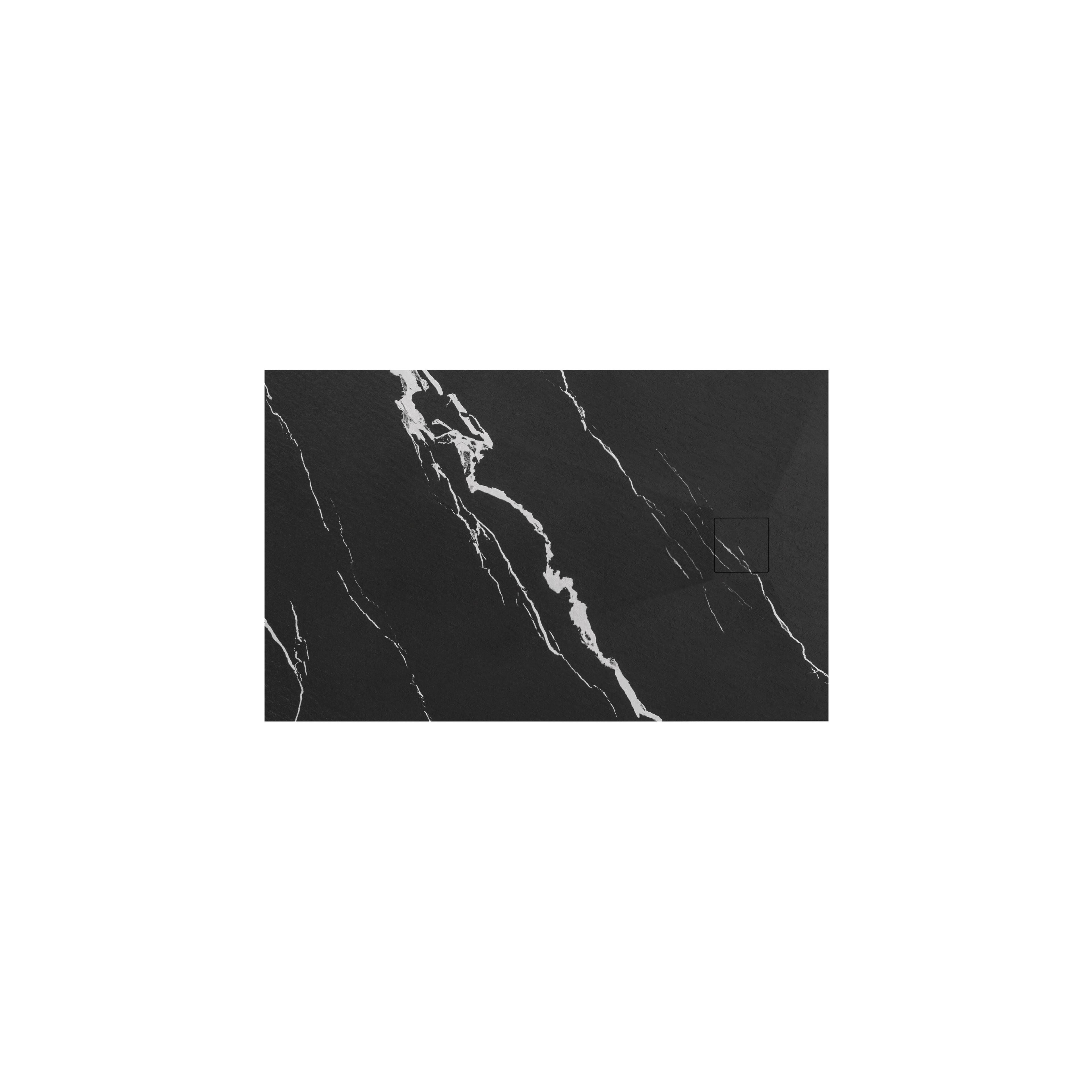 Duschtasse Magnum CARRARA BLACK 80x100