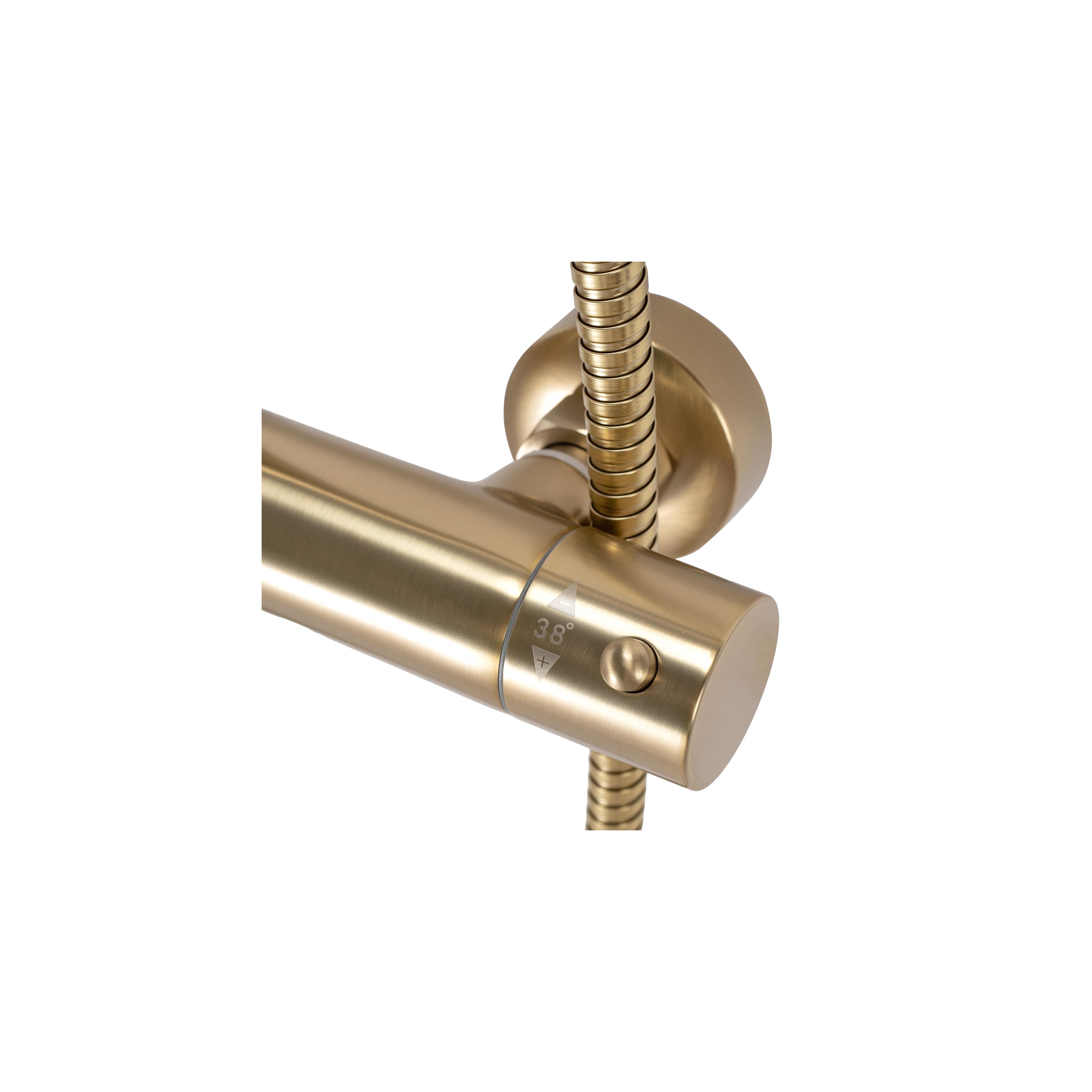 Tuš set s termostatom Rea PAROT BRUSHED GOLD