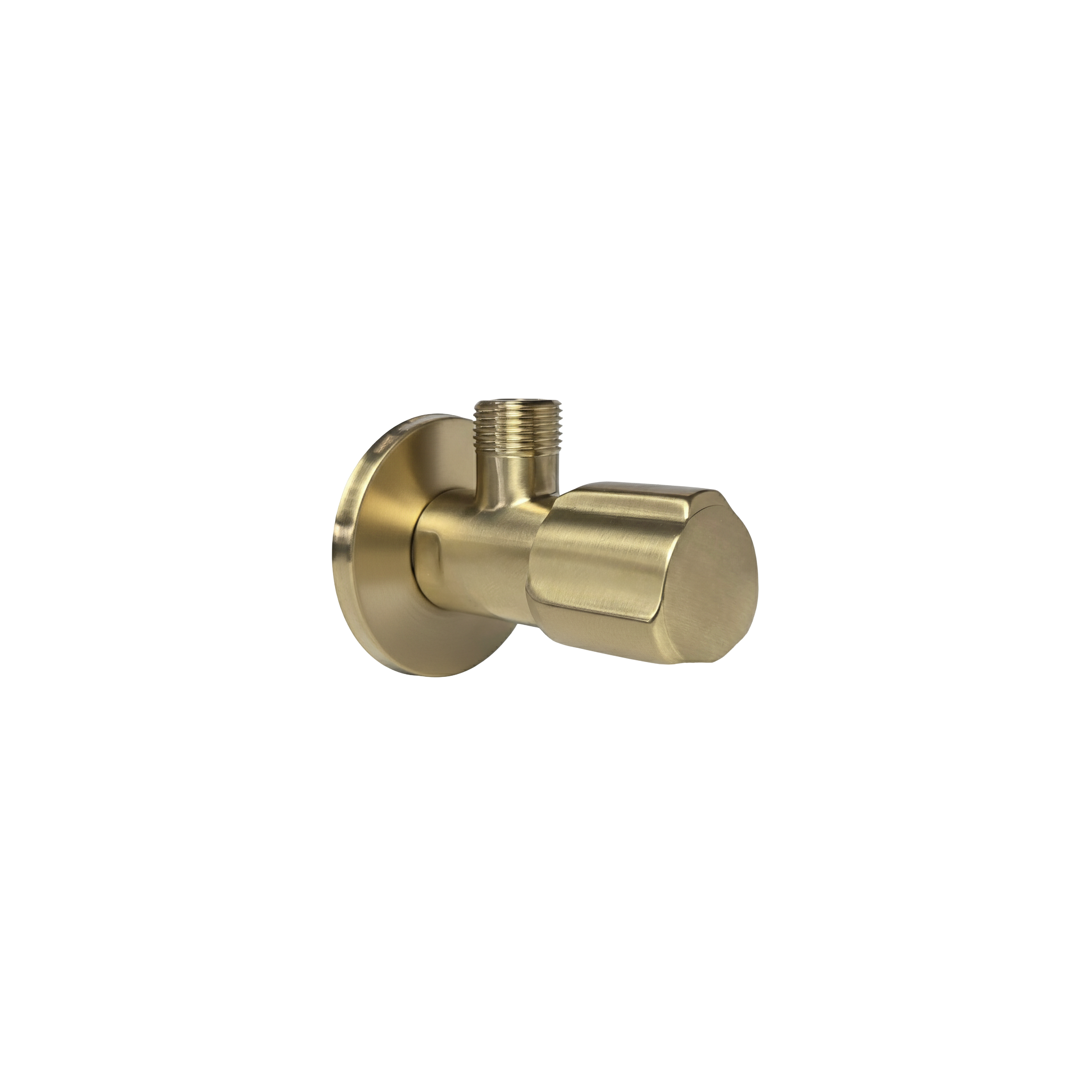 Eckventil 02  1/2" x 3/8" Brush Gold