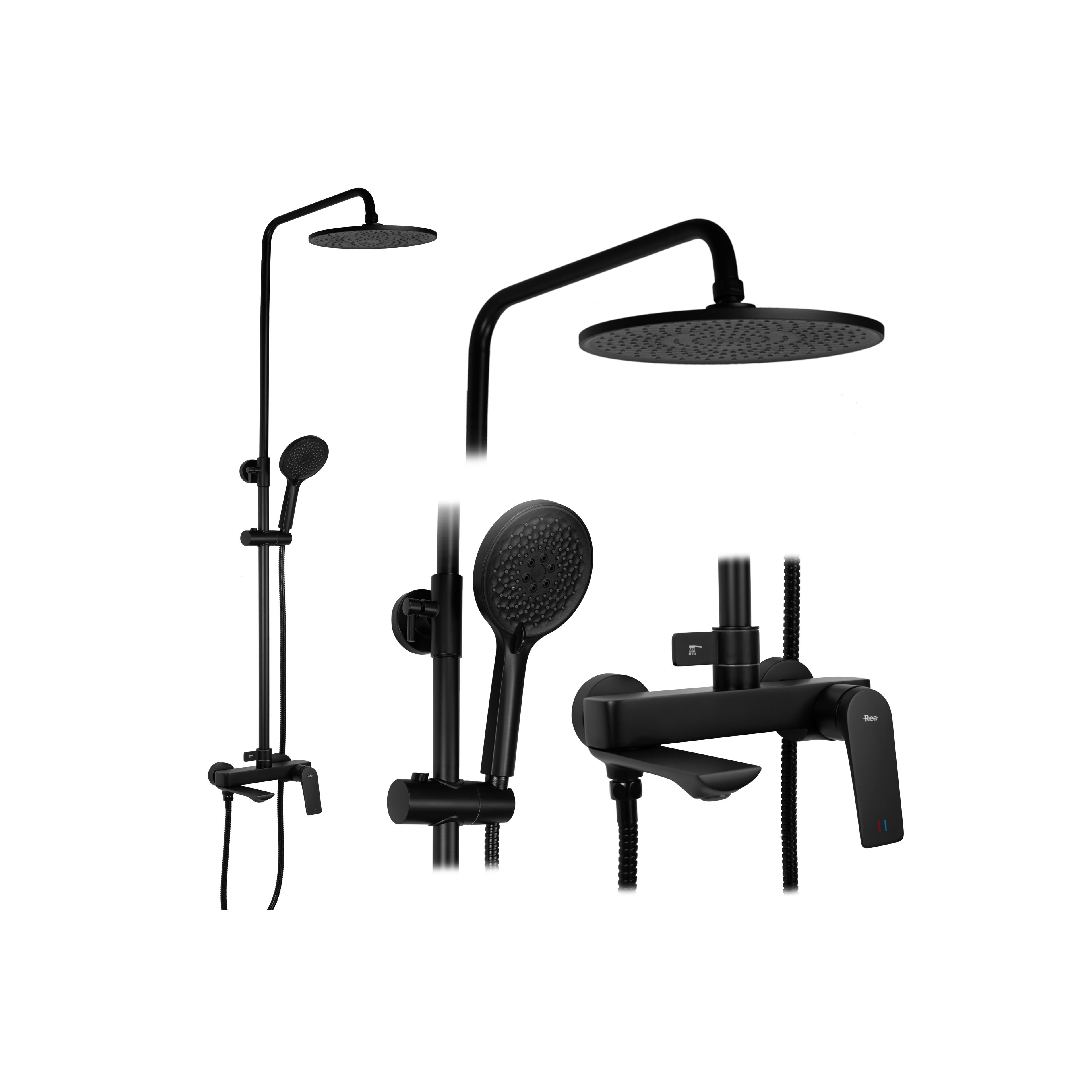 Conjunto de ducha REA AVALON BLACK