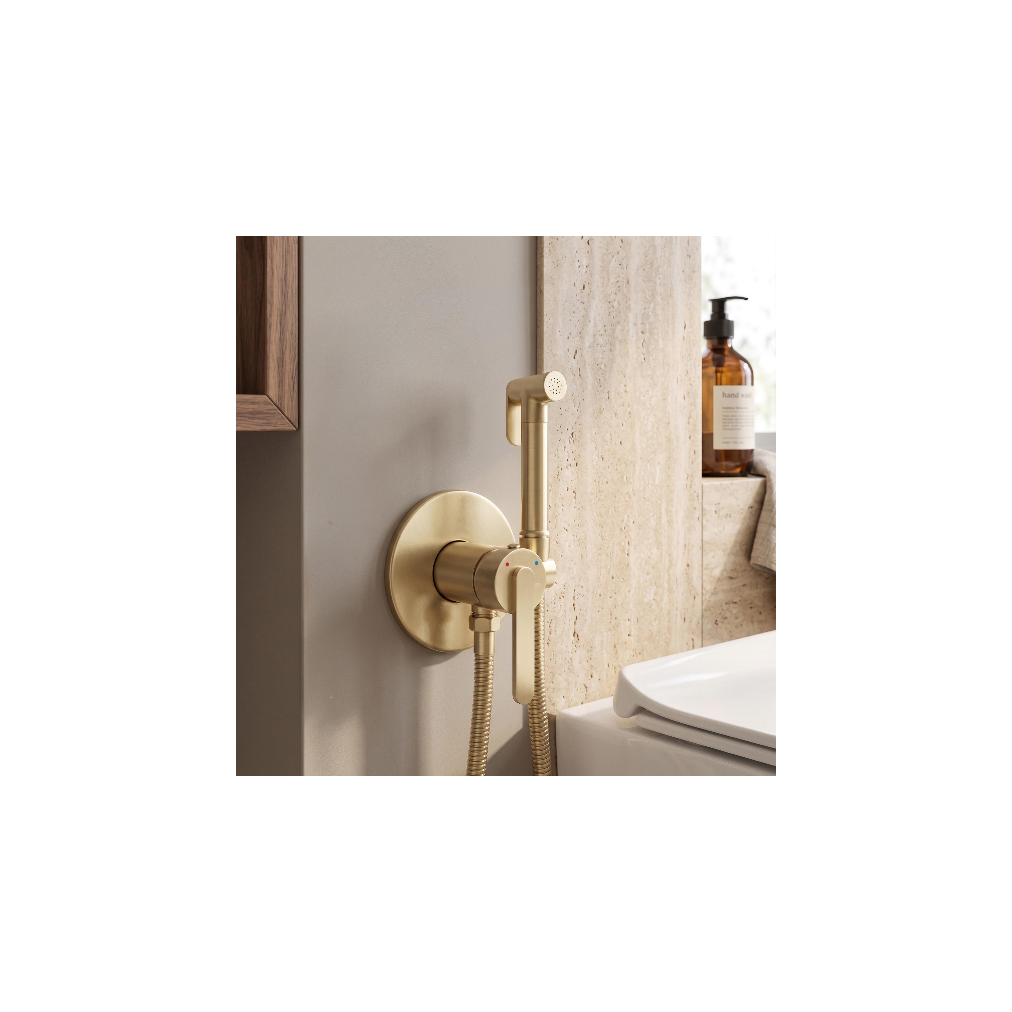 Bidetarmatur REA Ontario Brush Gold
