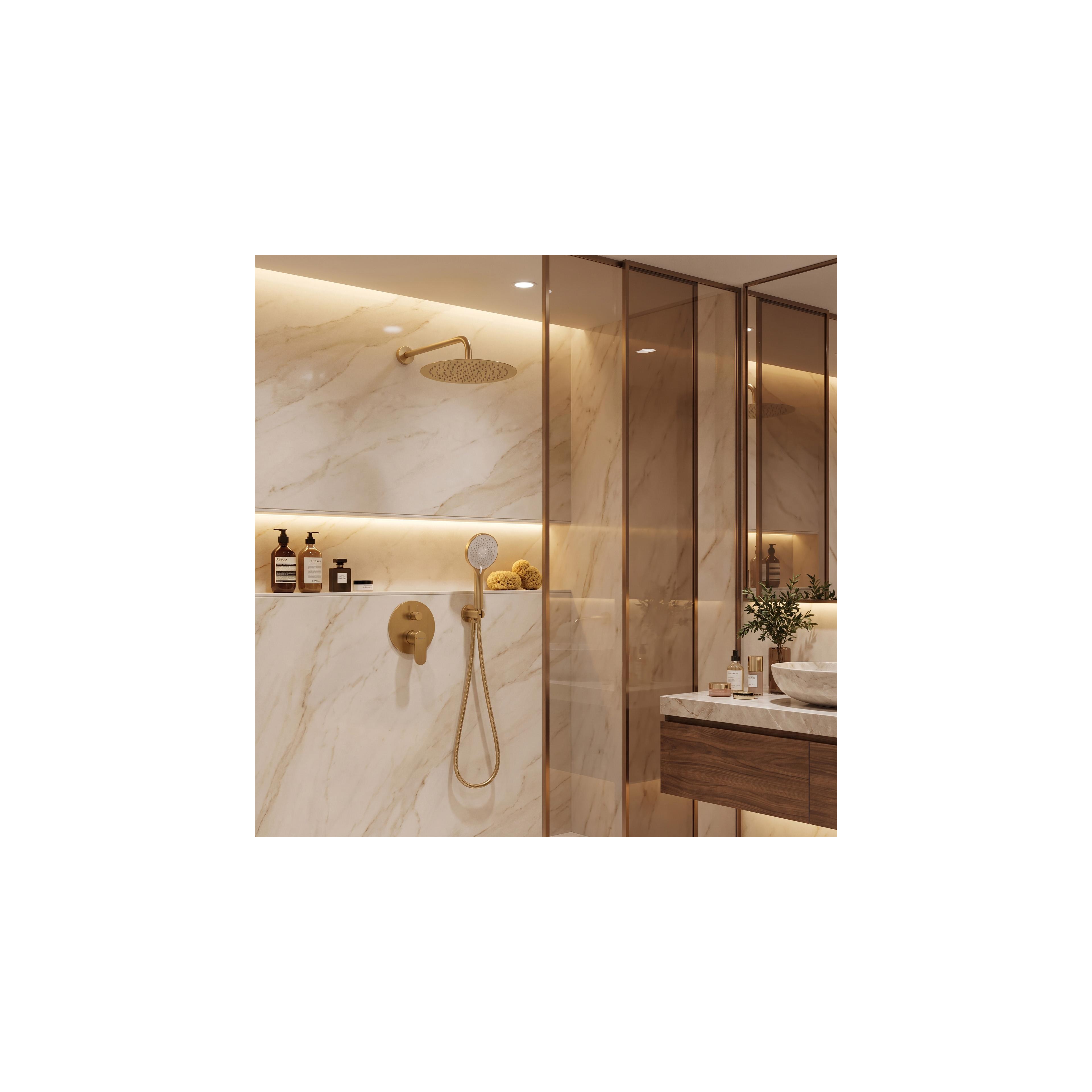 Shower system Rea Drop Brush Gold + BOX