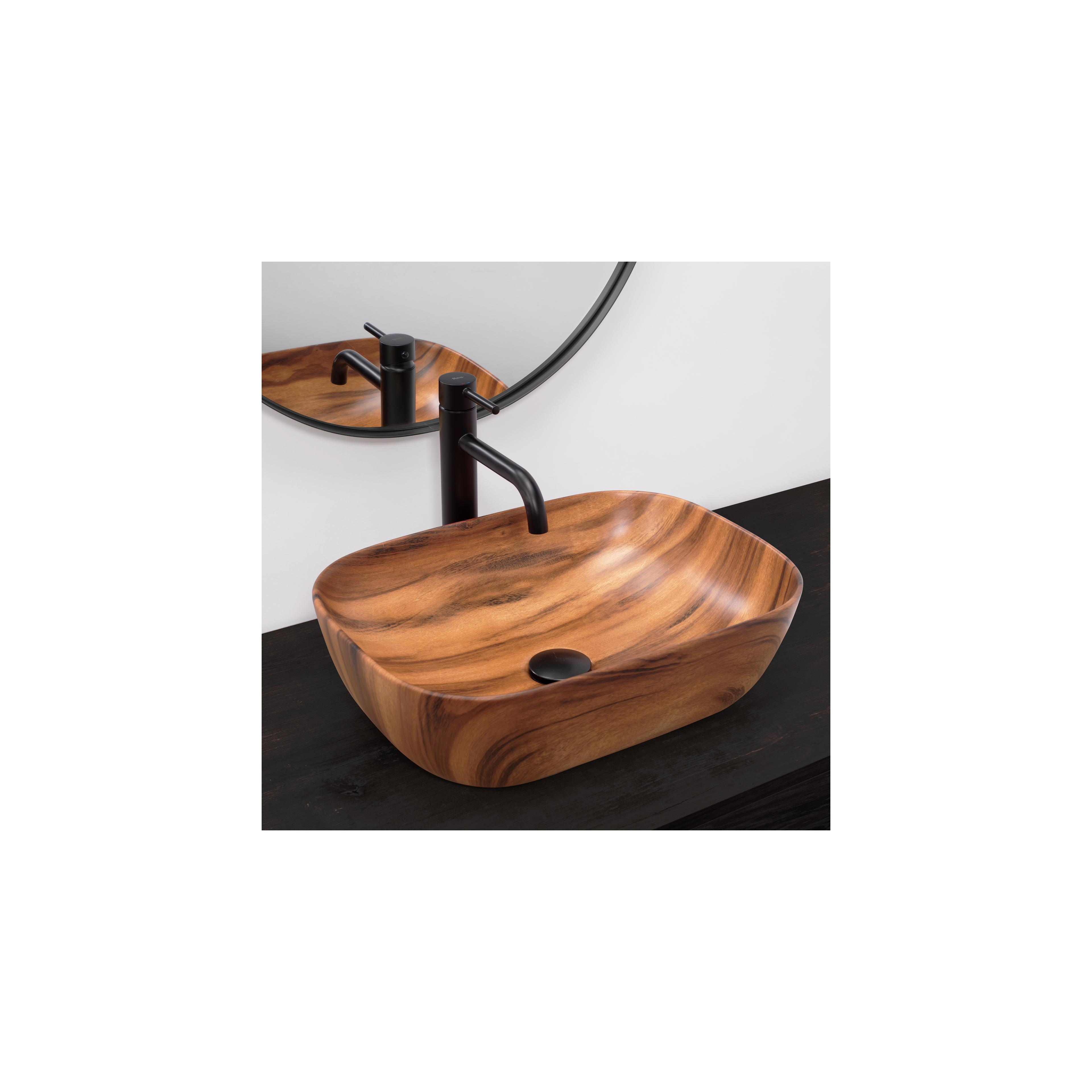 Countertop Basin Rea Belinda Wood Mat
