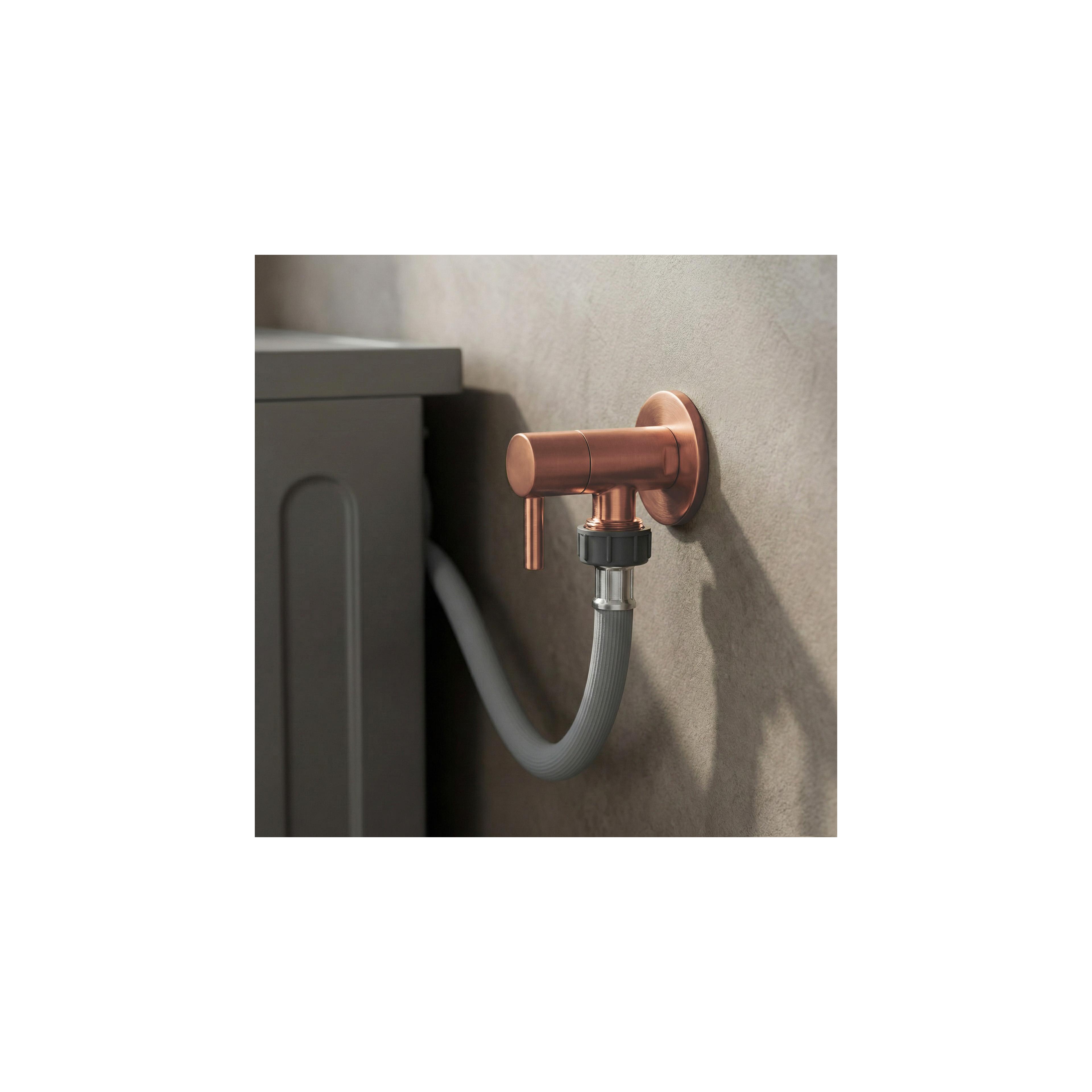 Ъглов вентил 1/2" x 3/4" Brush Copper