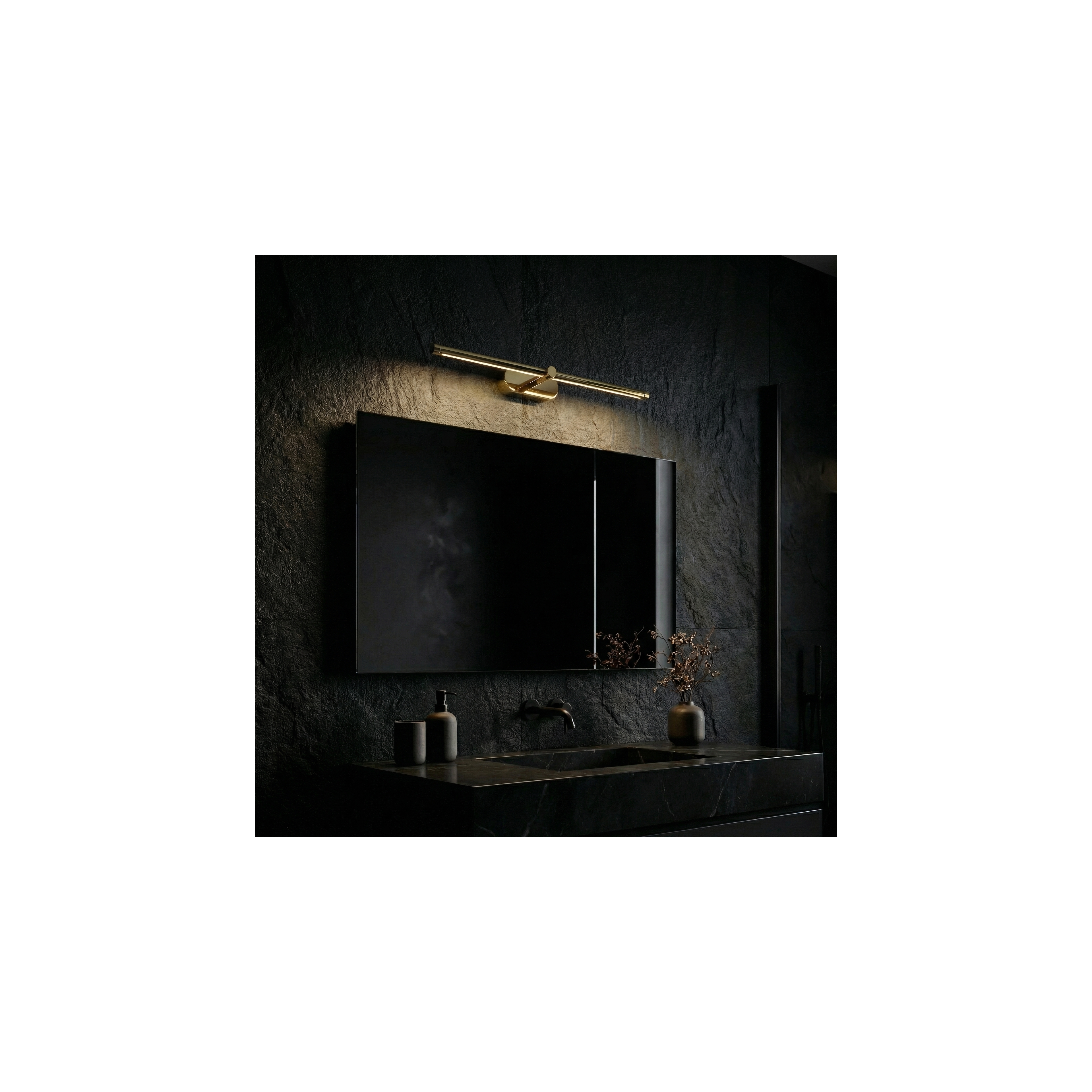 Bad LED-Wandleuchte APP1889-1W 40 cm GOLD