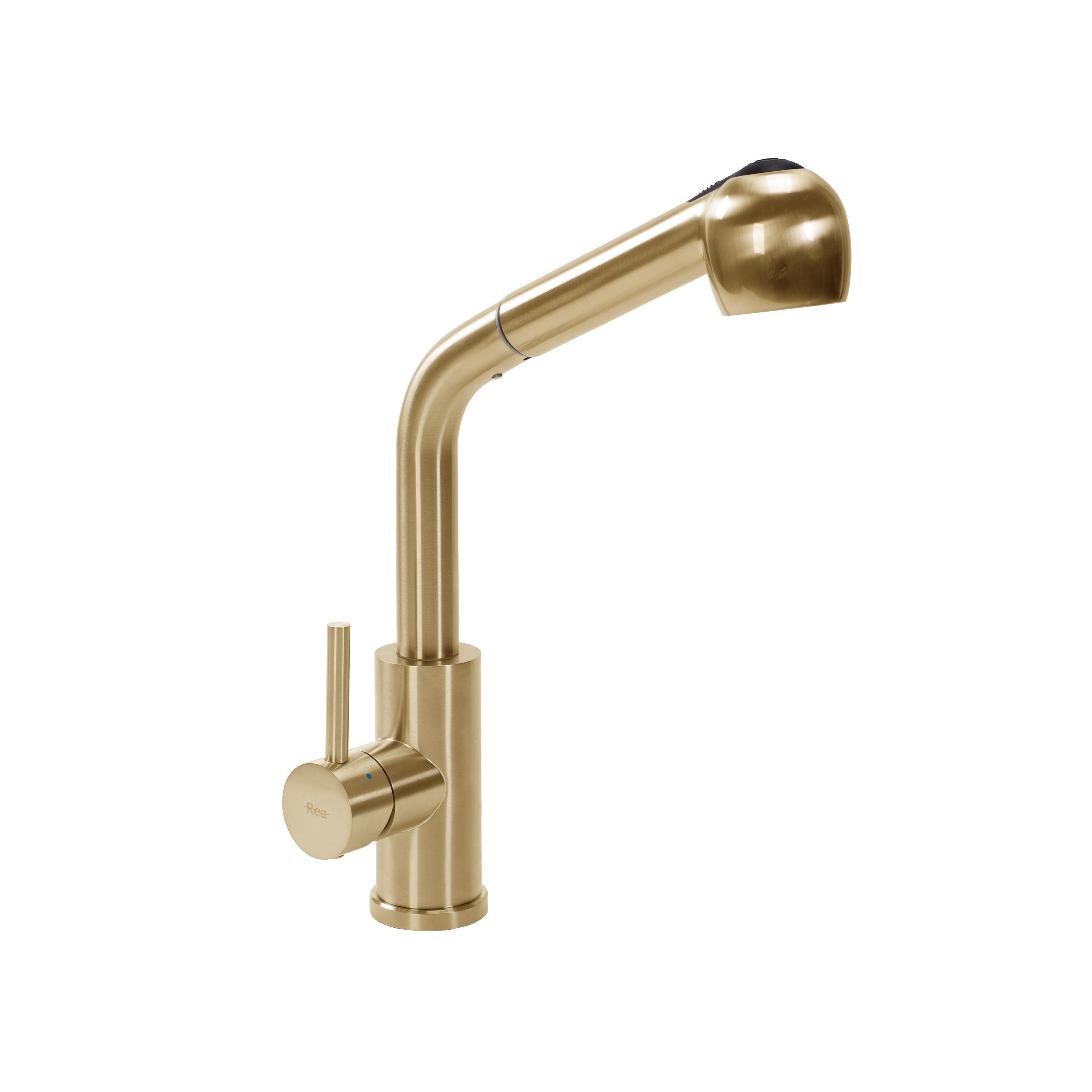 Grifo para cocina REA Troy oro cepillado