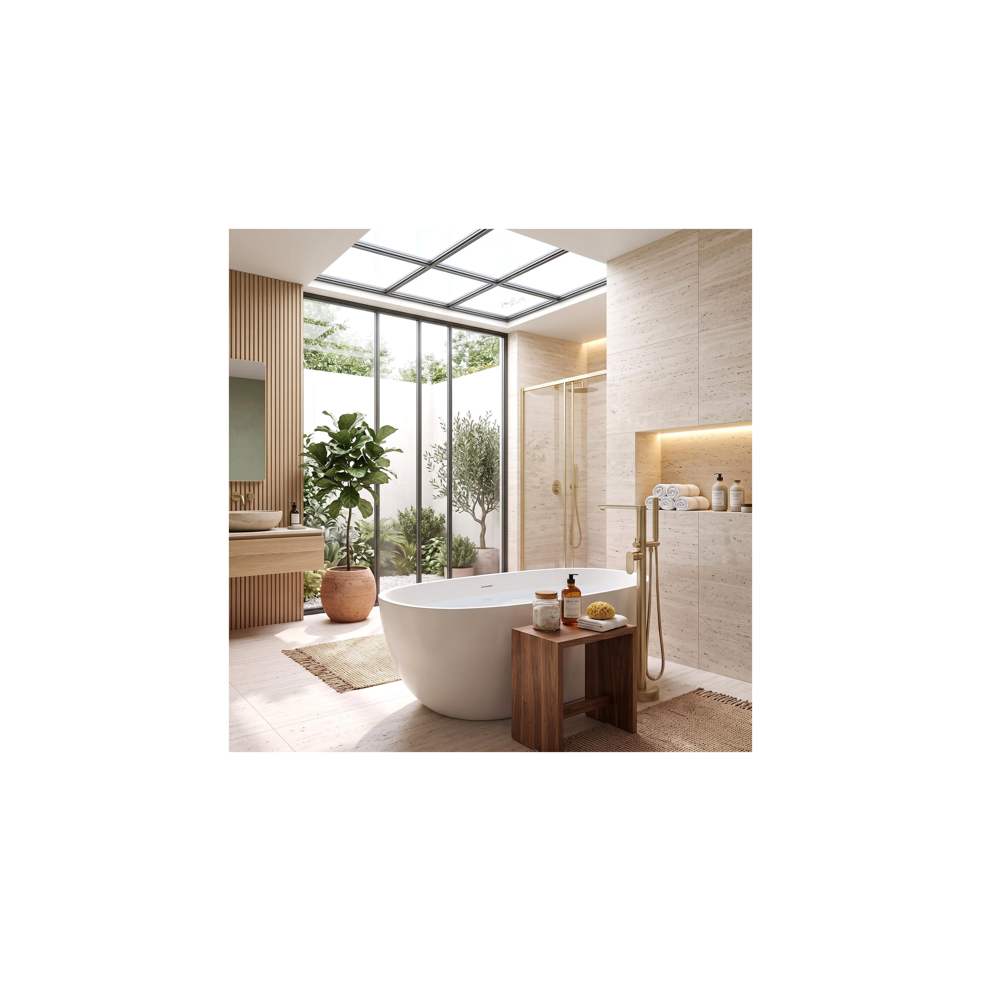 Free-standing faucet Rea Logan Brush Gold
