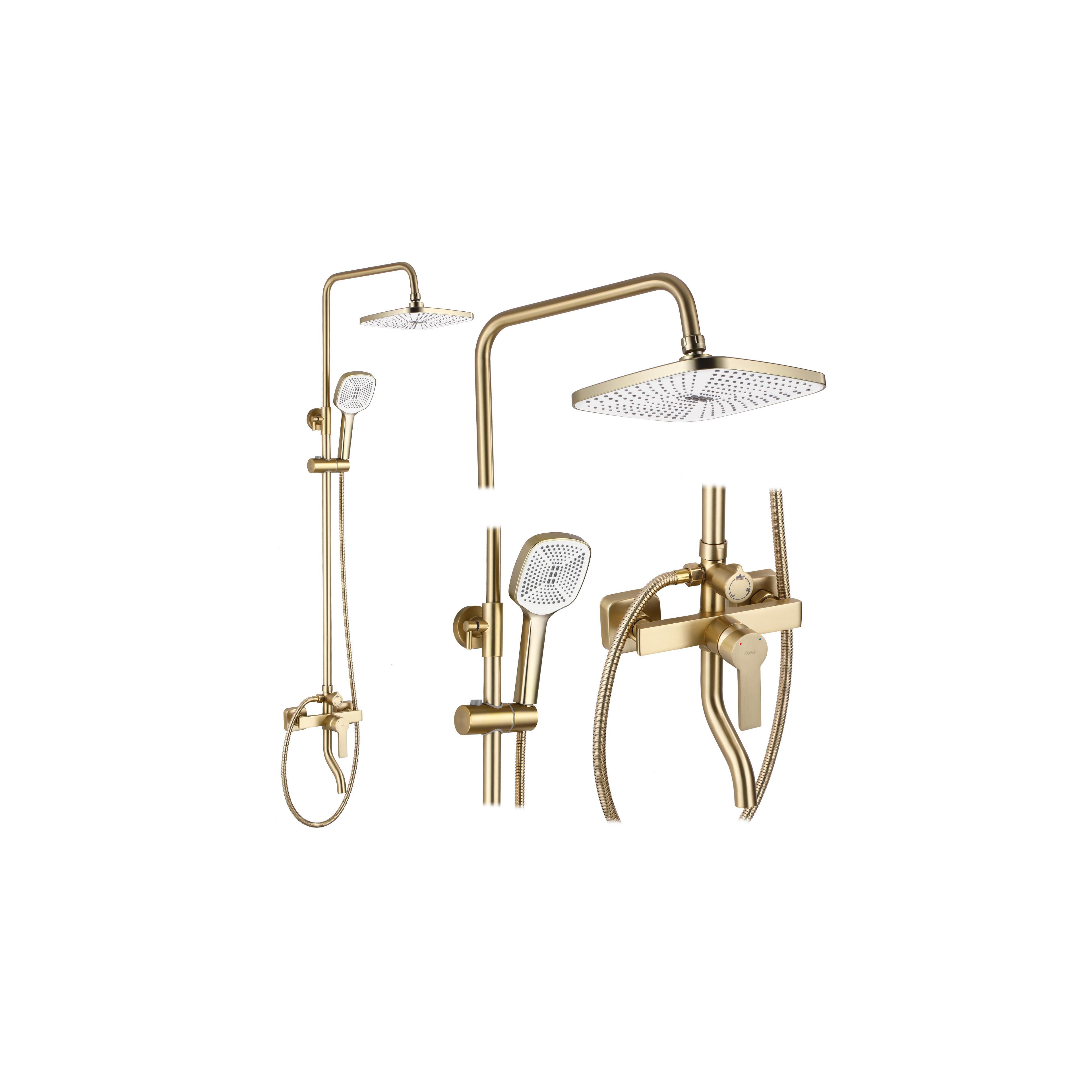 Duschgarnitur REA ARGUS GOLD BRUSH