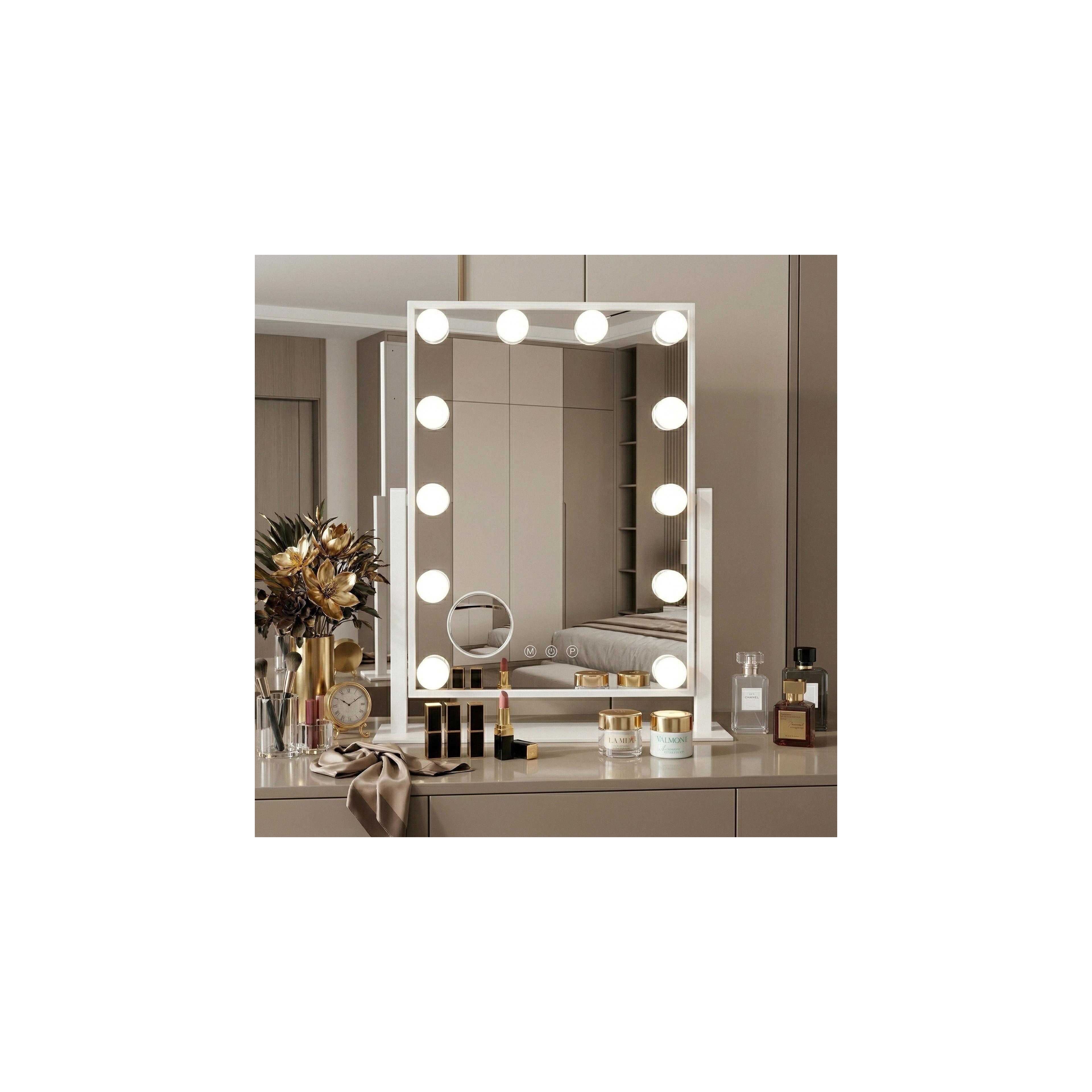 Miroir LED HOLLYWOOD White 30x40