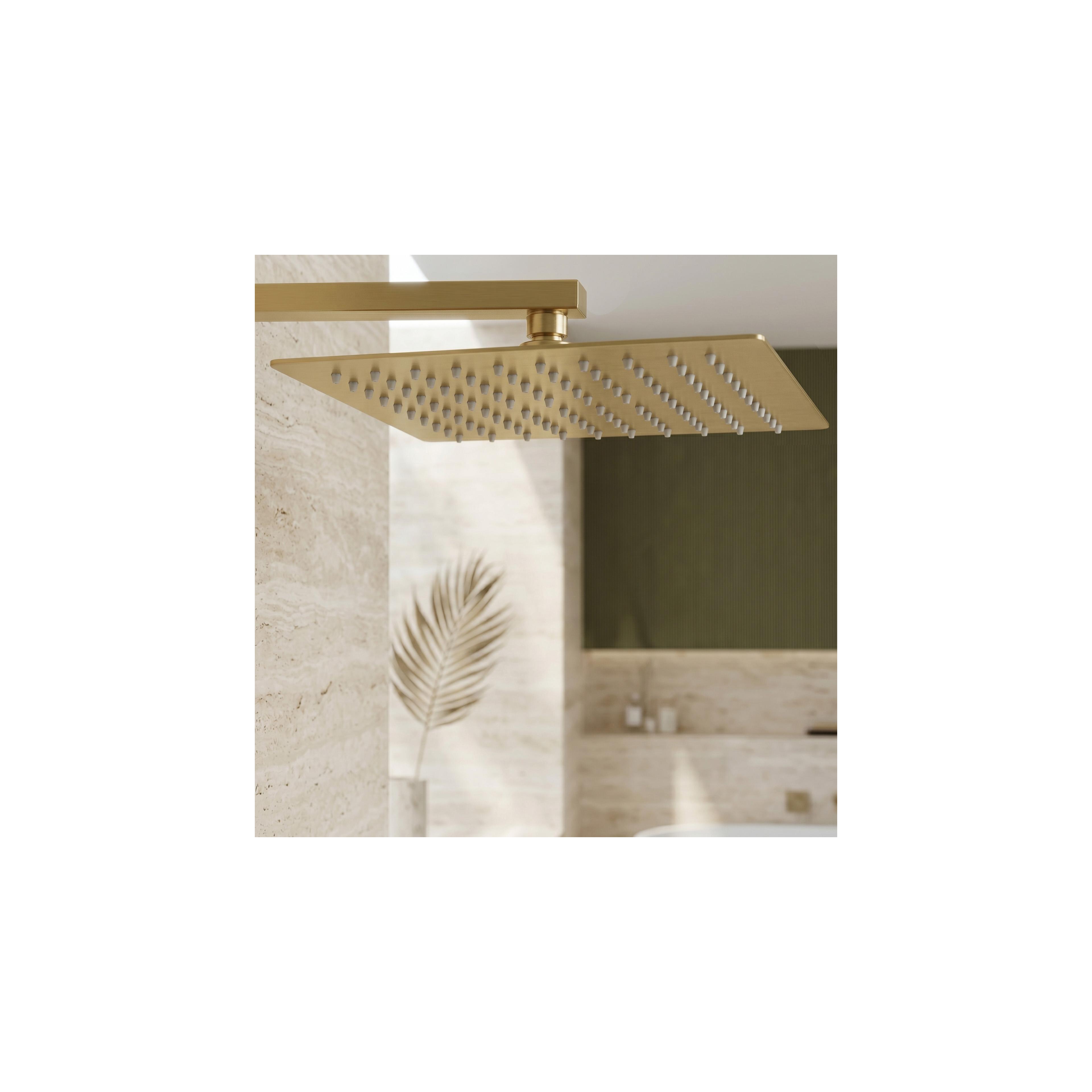 Квадратен душ пита REA JS-P015BG 30cm Brush Gold