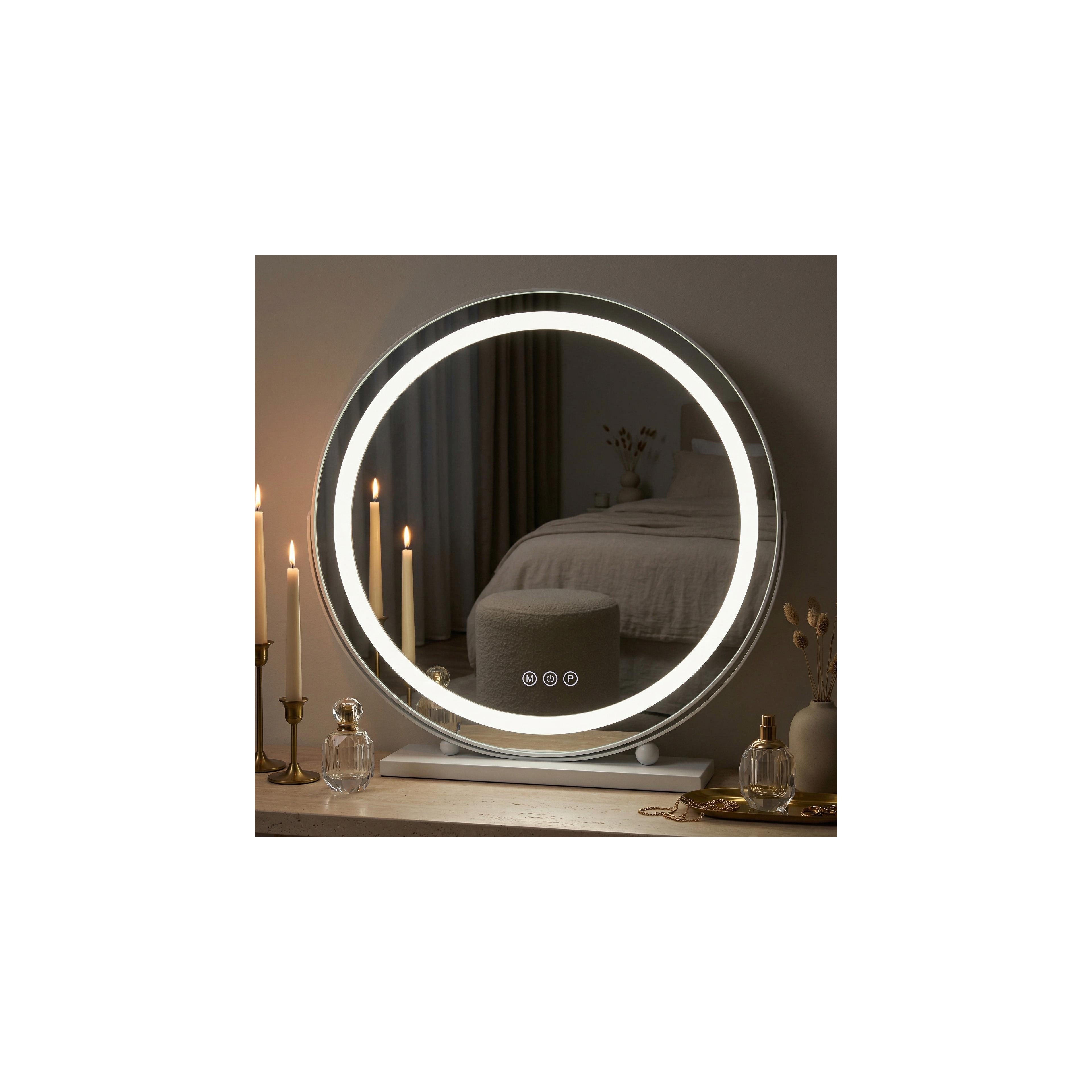 Spiegel LED MAKE-UP White 50 cm