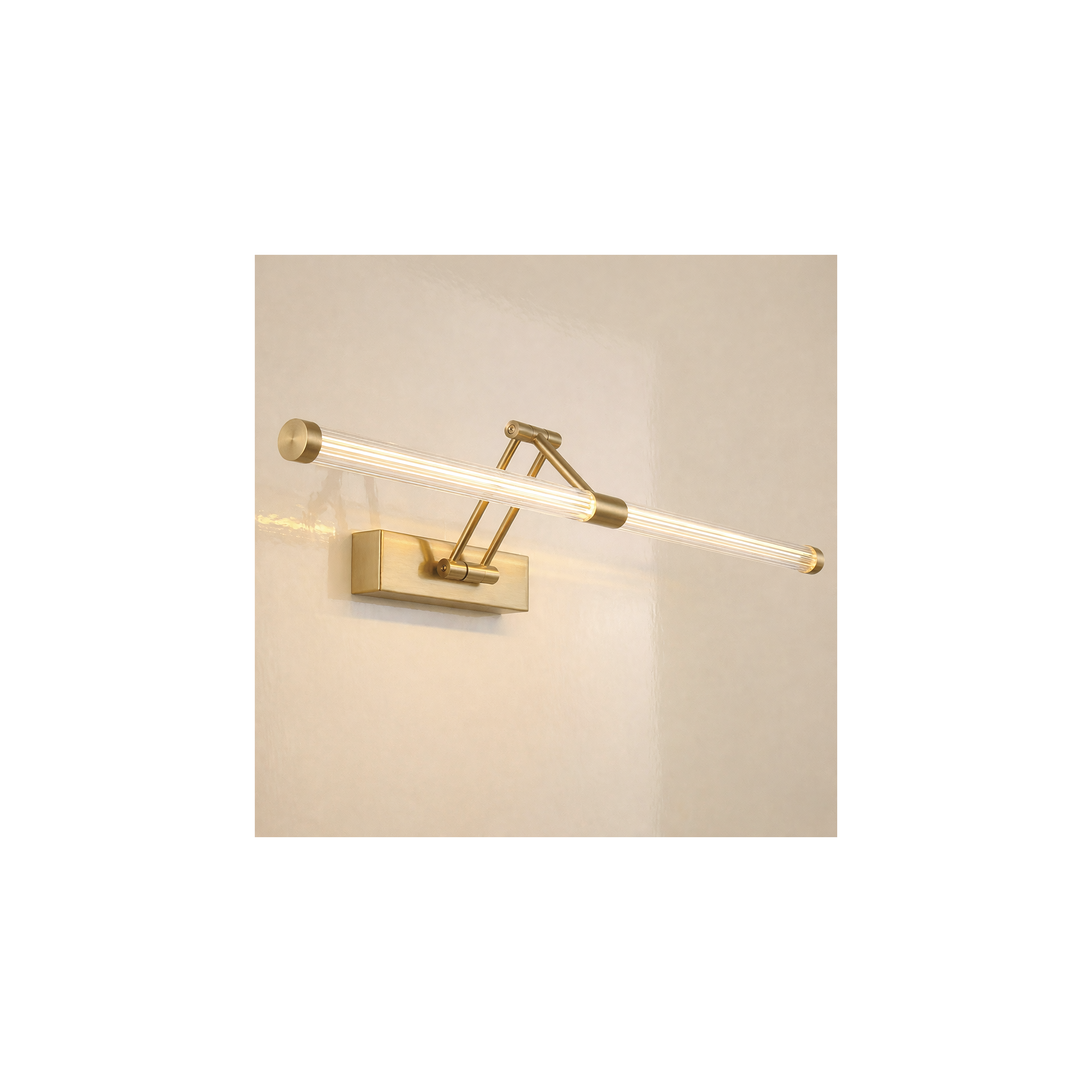 Koupelnové nástěnné LED svítidlo APP1900-1W 60cm BRUSH GOLD