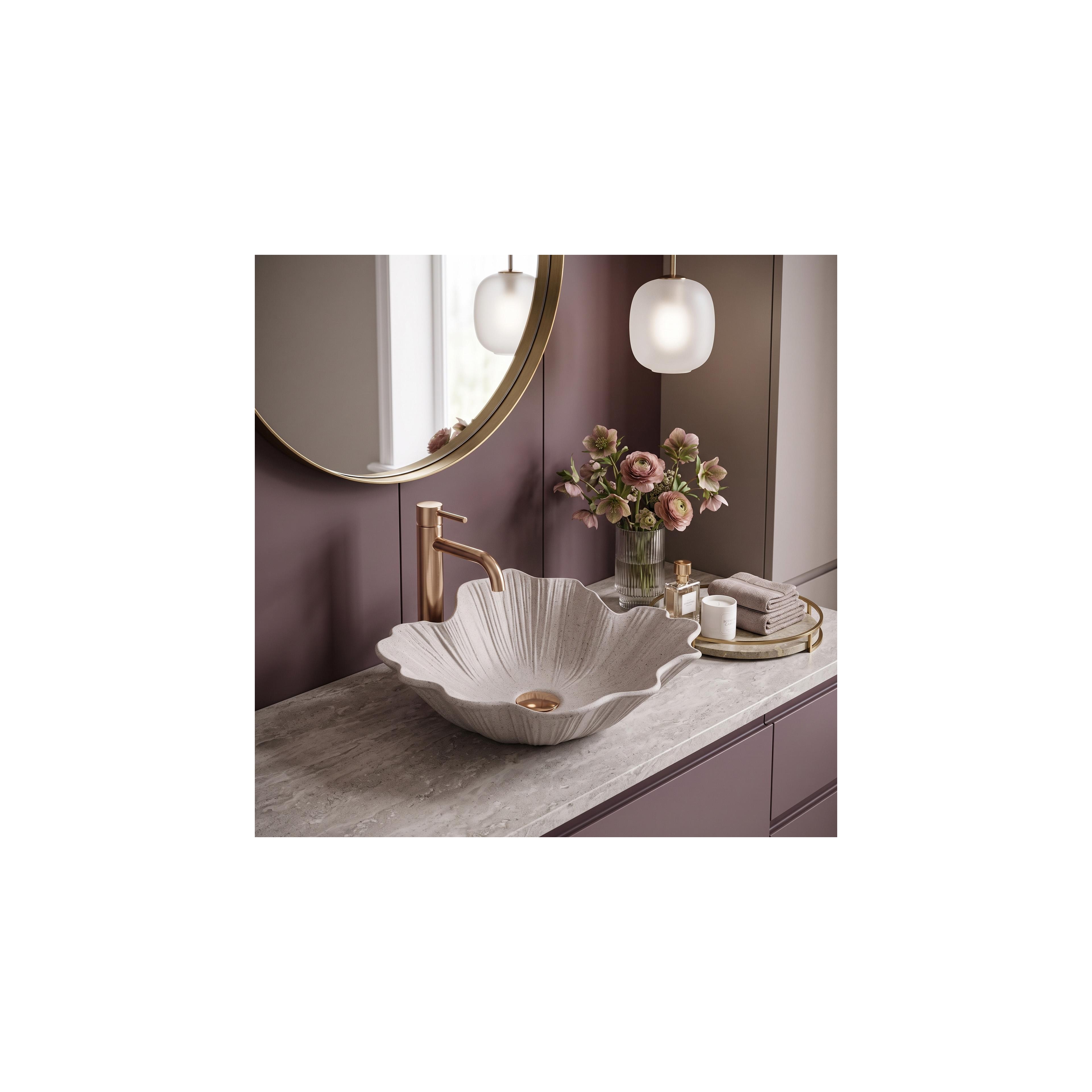 Aufsatzwaschbecken Rea Flower Beige