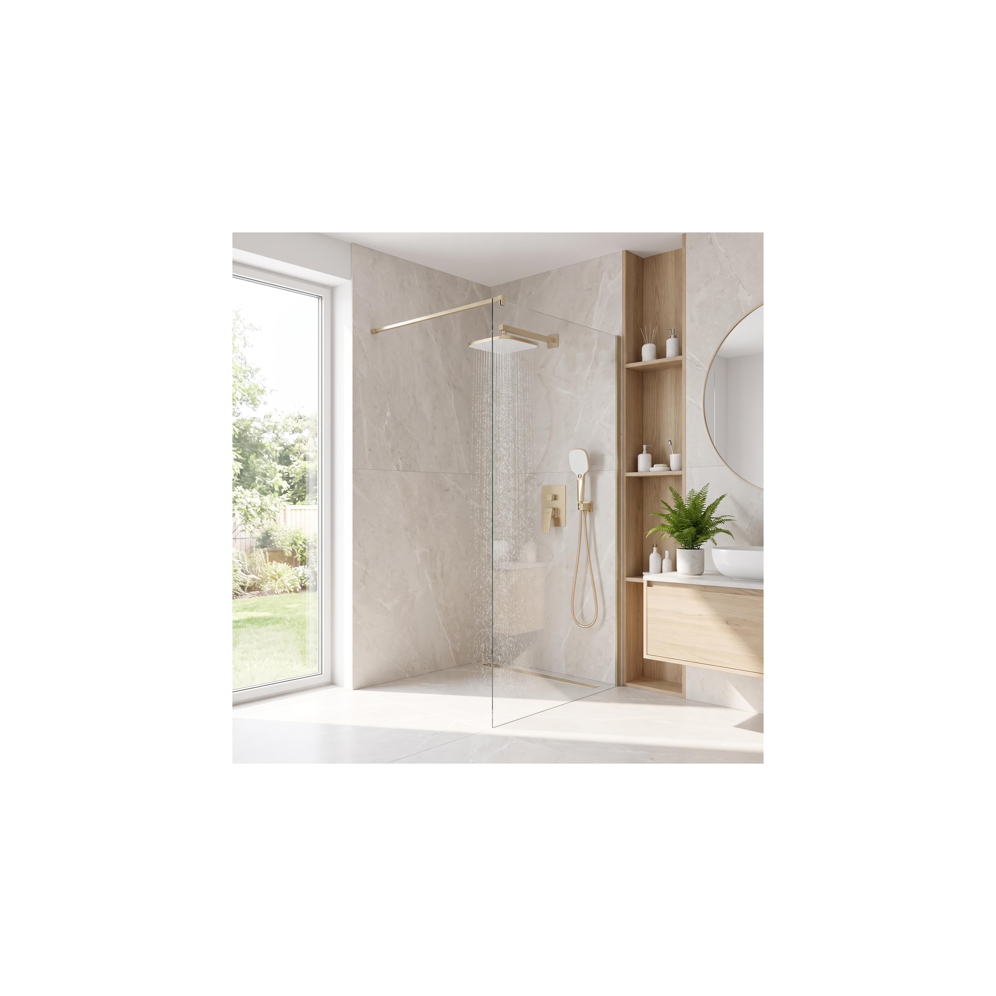 Kit de douche encastré Rea Joe Brush Gold + BOX