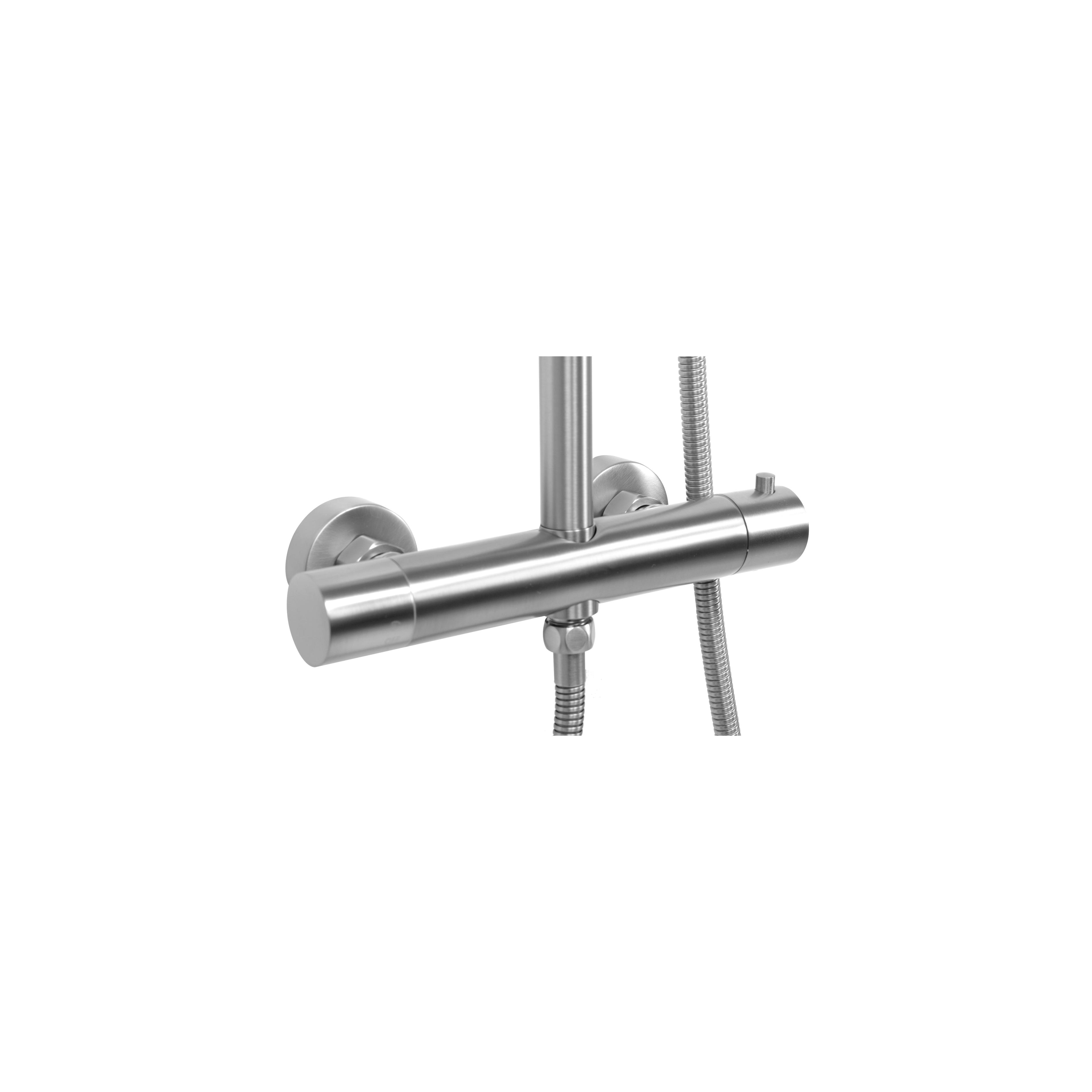 Set doccia con termostato REA VINCENT NICKEL BRUSH INOX