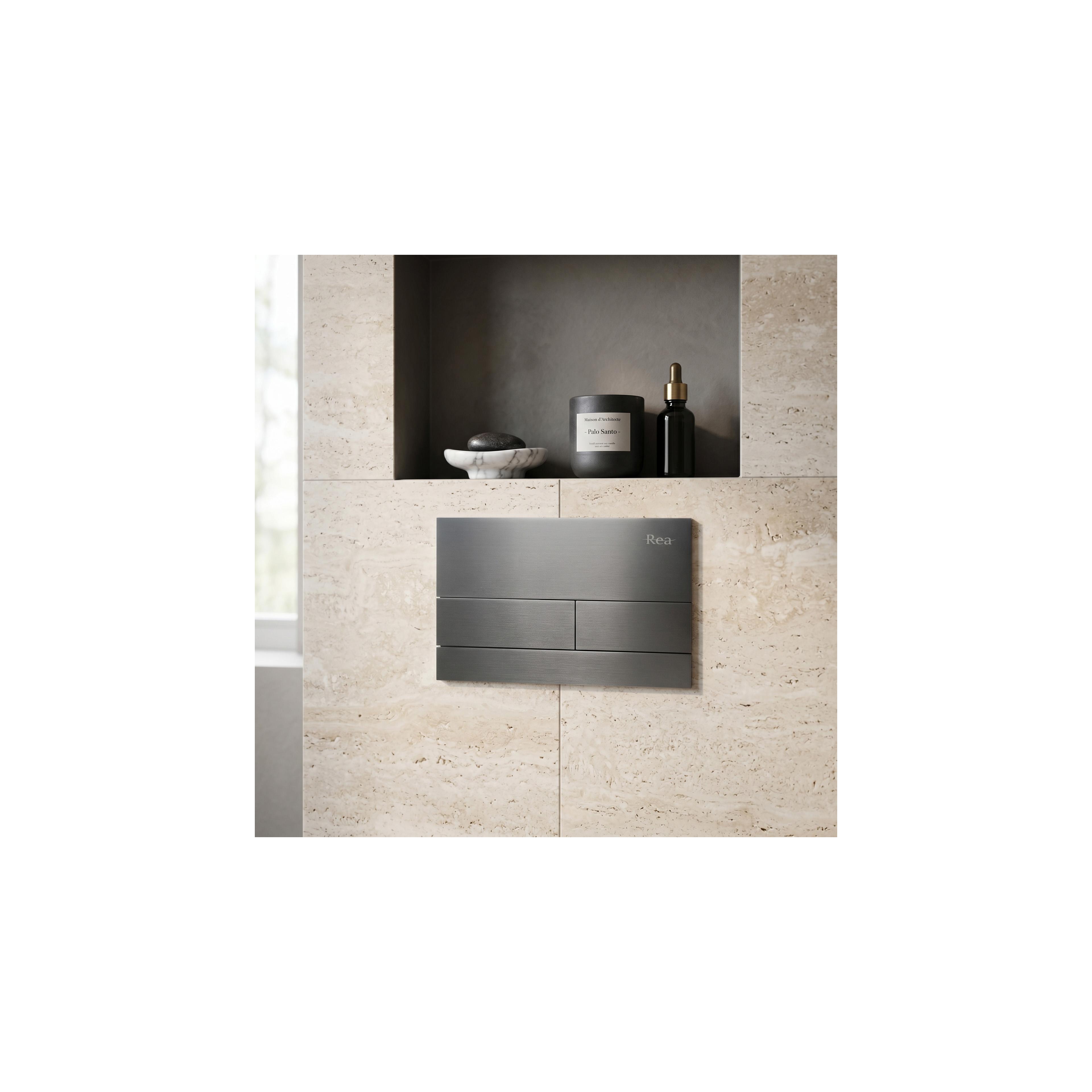 Gestell unterputzset Slim 024N für WC becken mit T taste Tytan