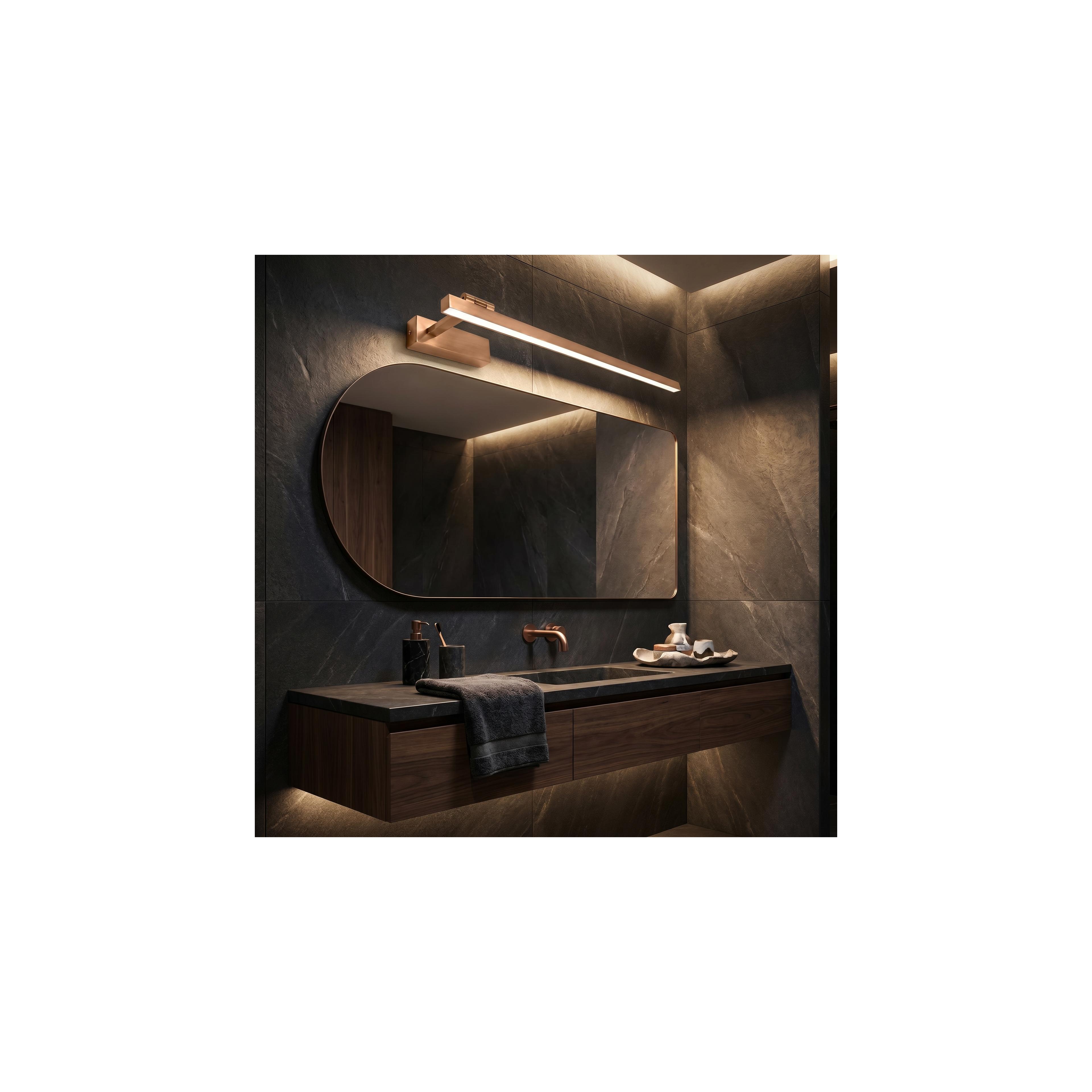 Bad LED-Wandleuchte SWE039-1W 80cm BRUSH COPPER