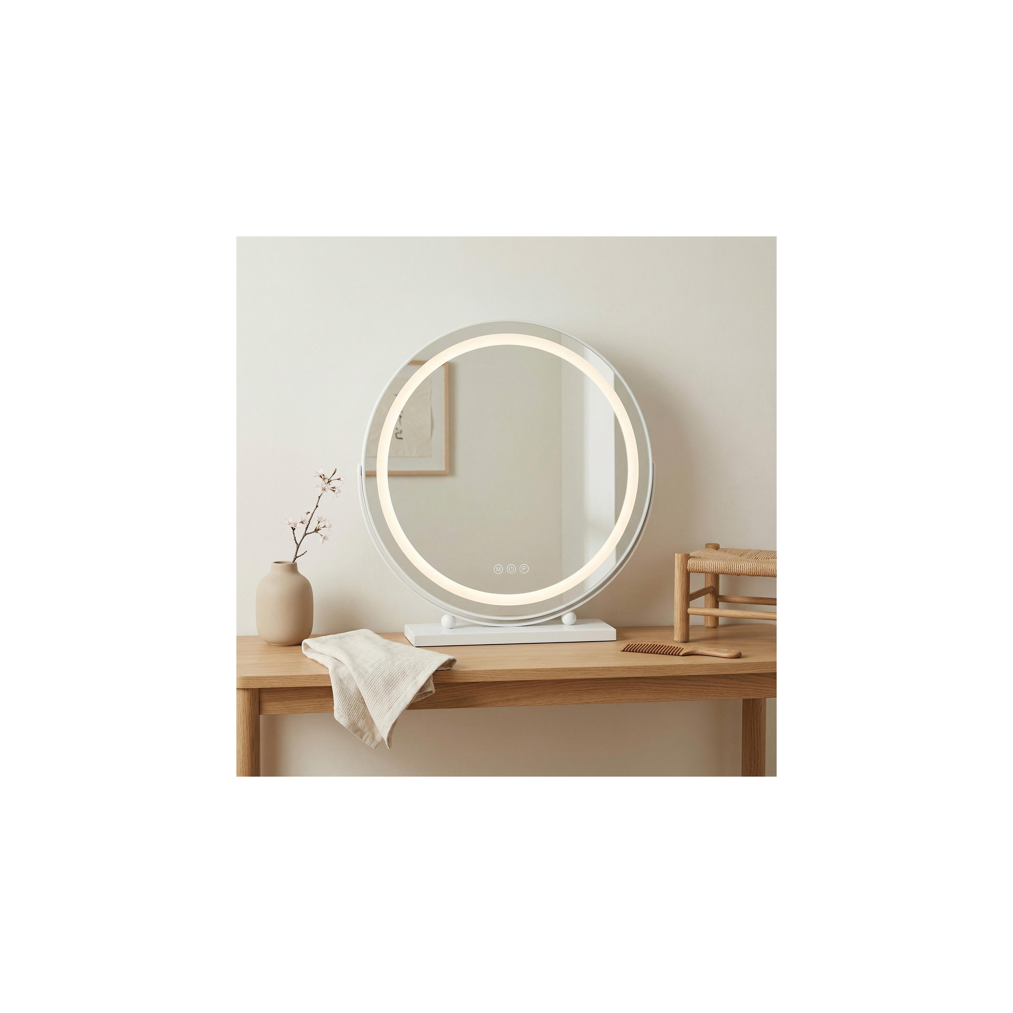 Spiegel LED MAKE-UP White 50 cm