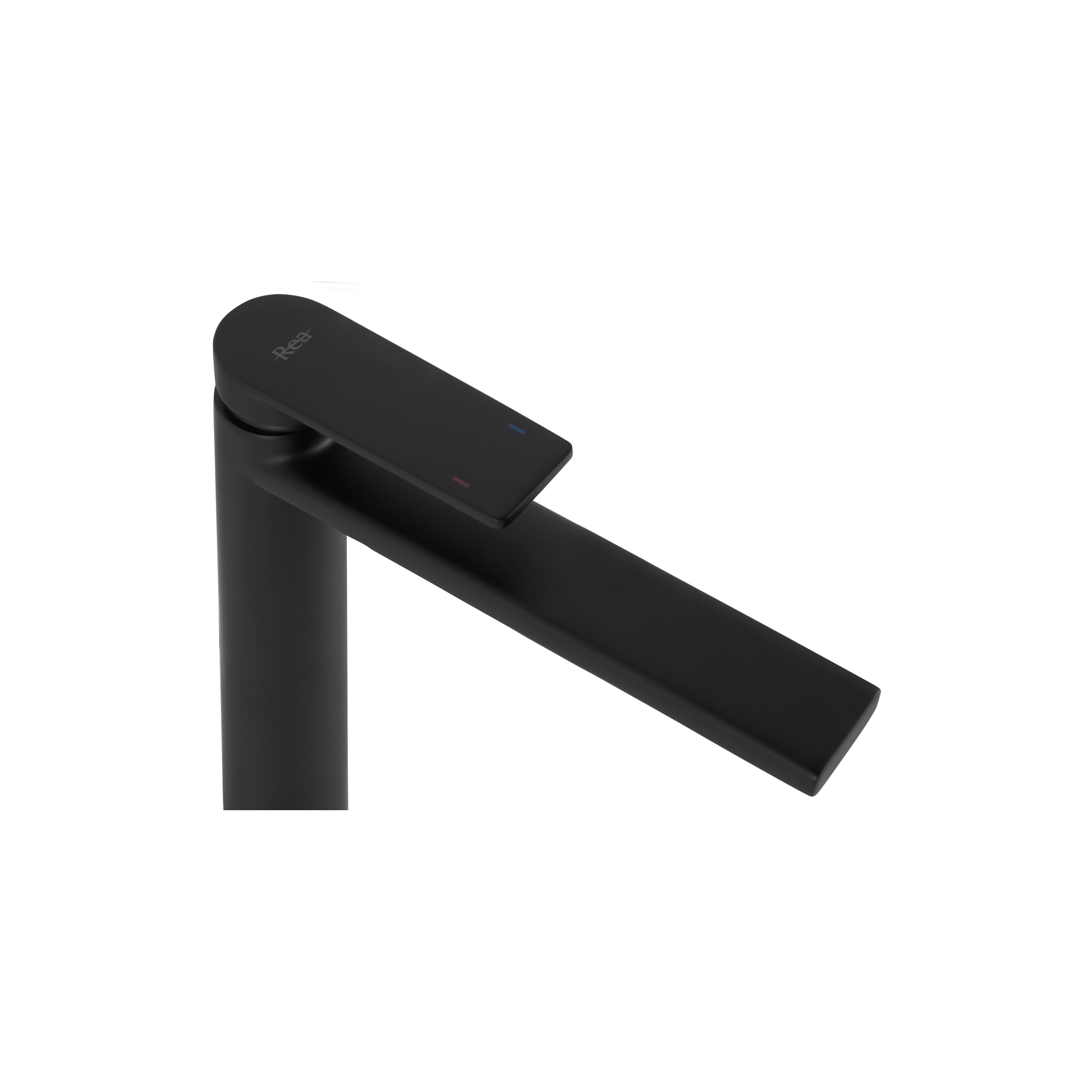 Waschbeckenarmatur Rea Verso BLACK Matt High