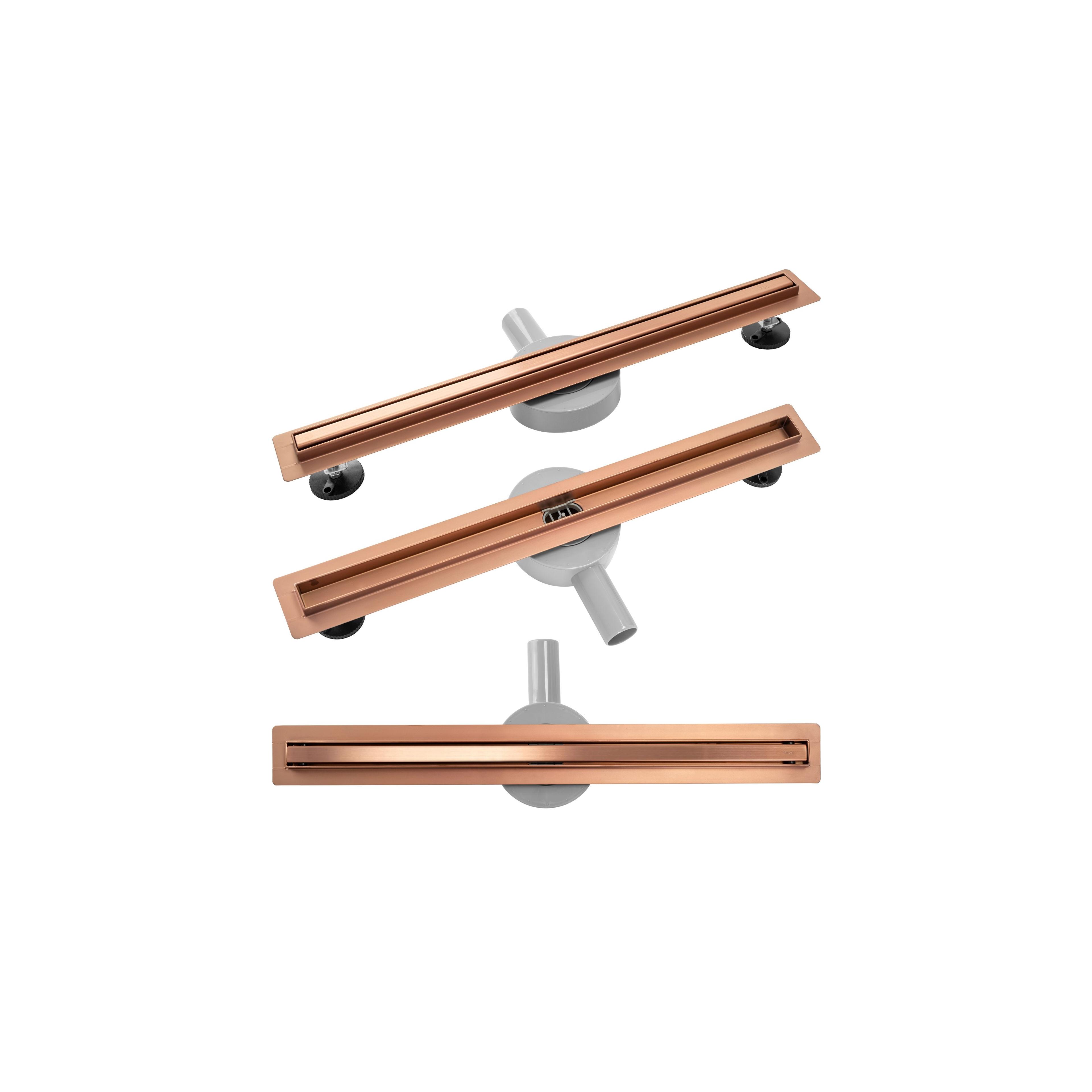 Odtokový žlab NEO Slim Pro brushed copper 70
