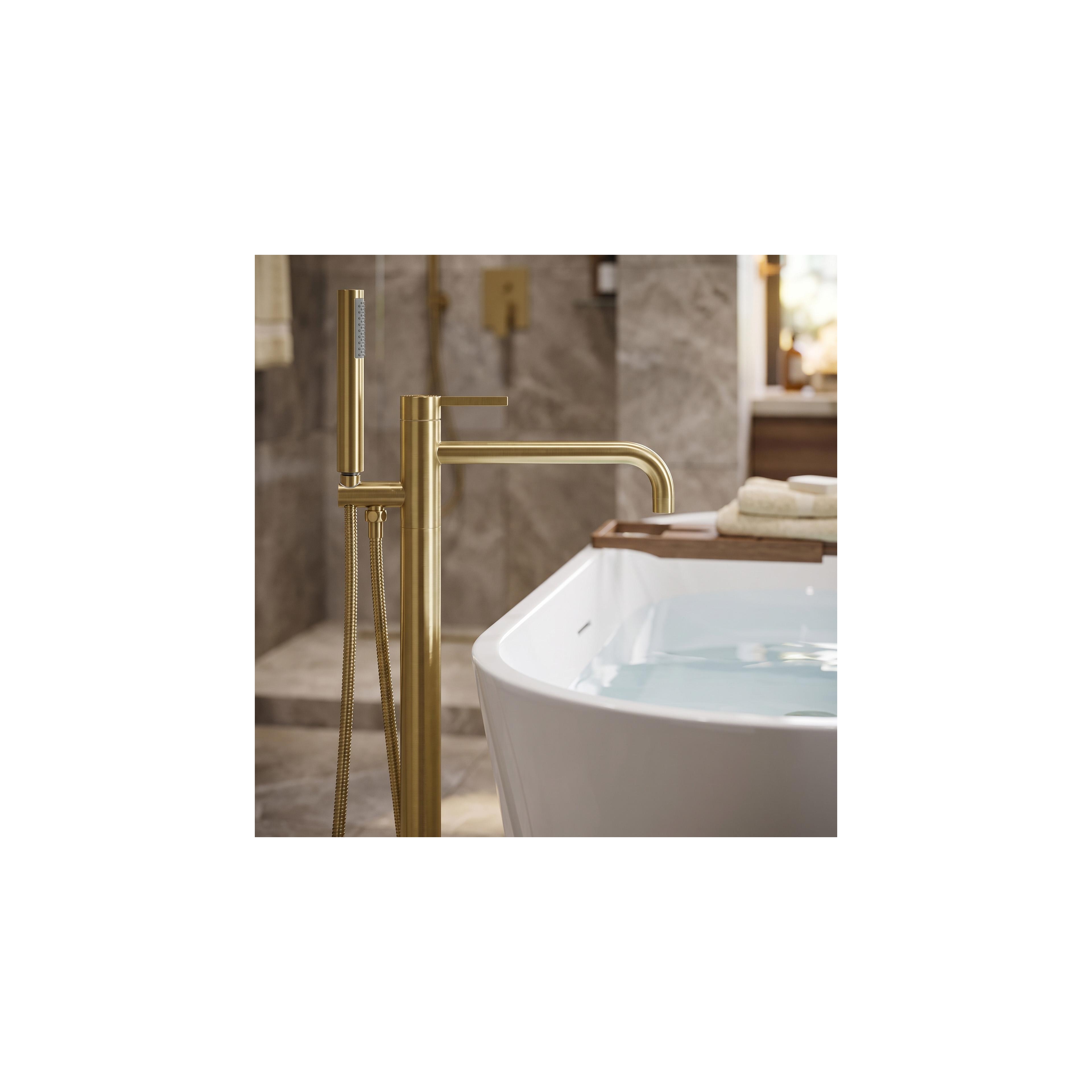 Freistehende Badewannenarmatur Rea Foster Brush Gold