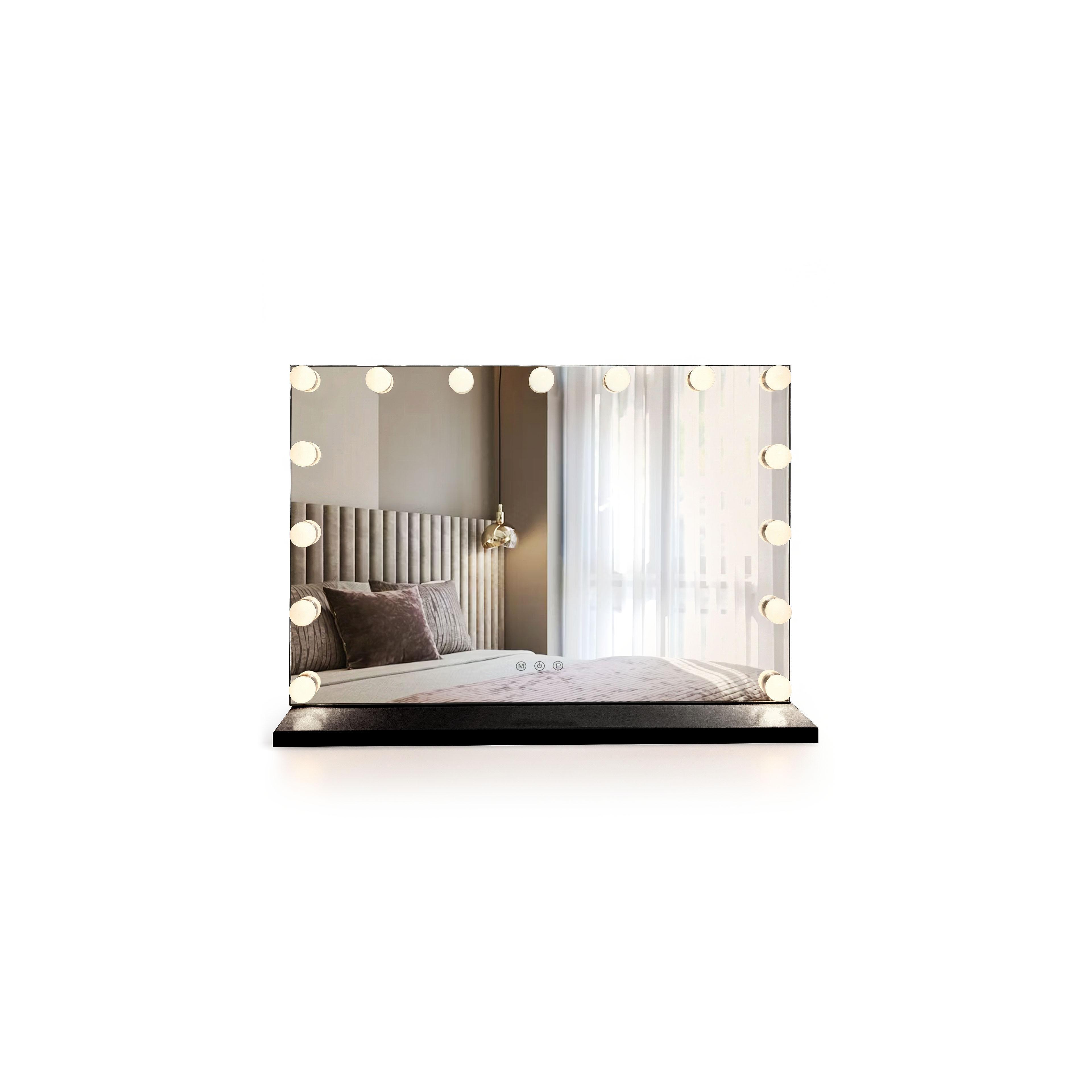 Spiegel LED HOLLYWOOD Black 80x60