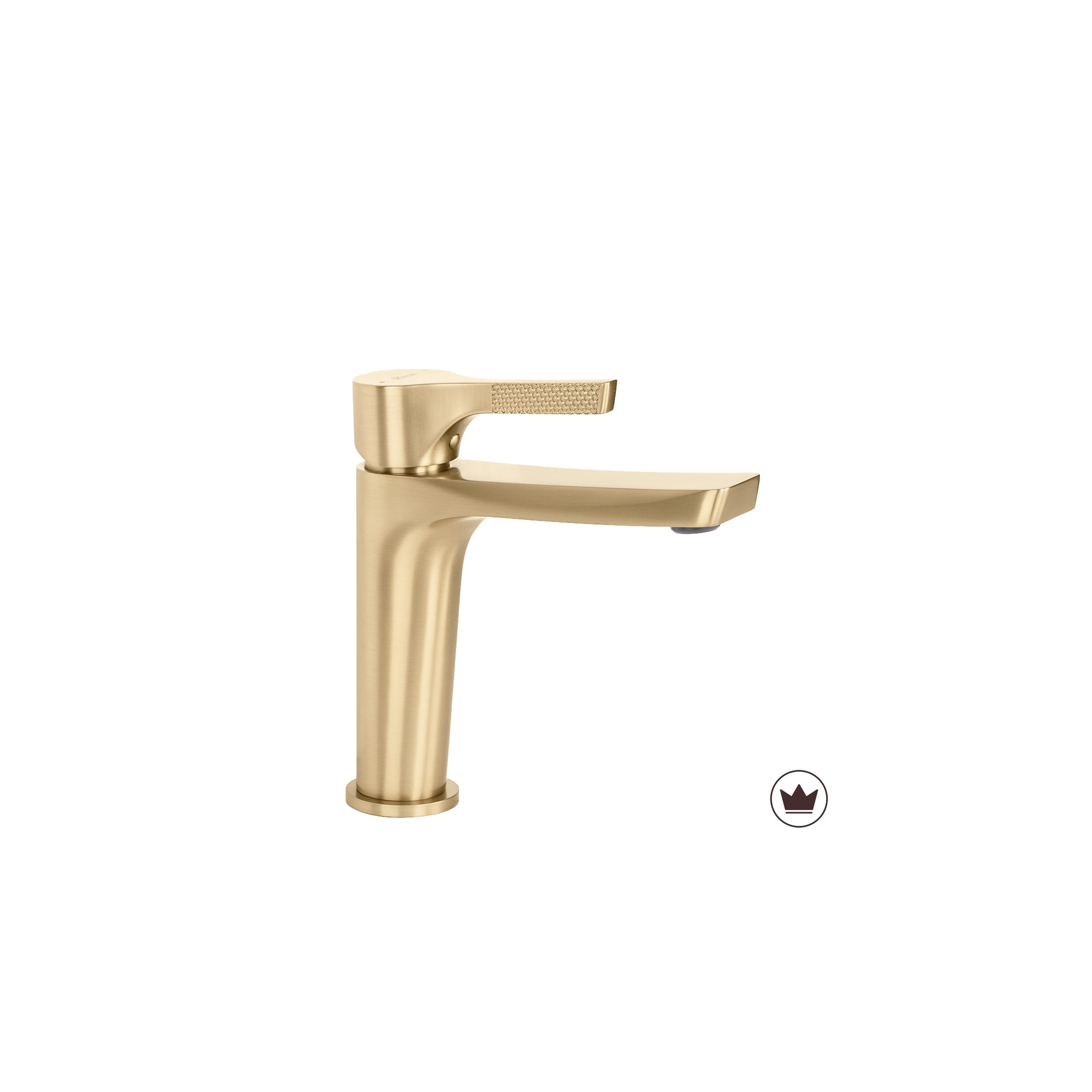 Tvättställsblandare PREMIUM REA Maxim Brush Gold Low
