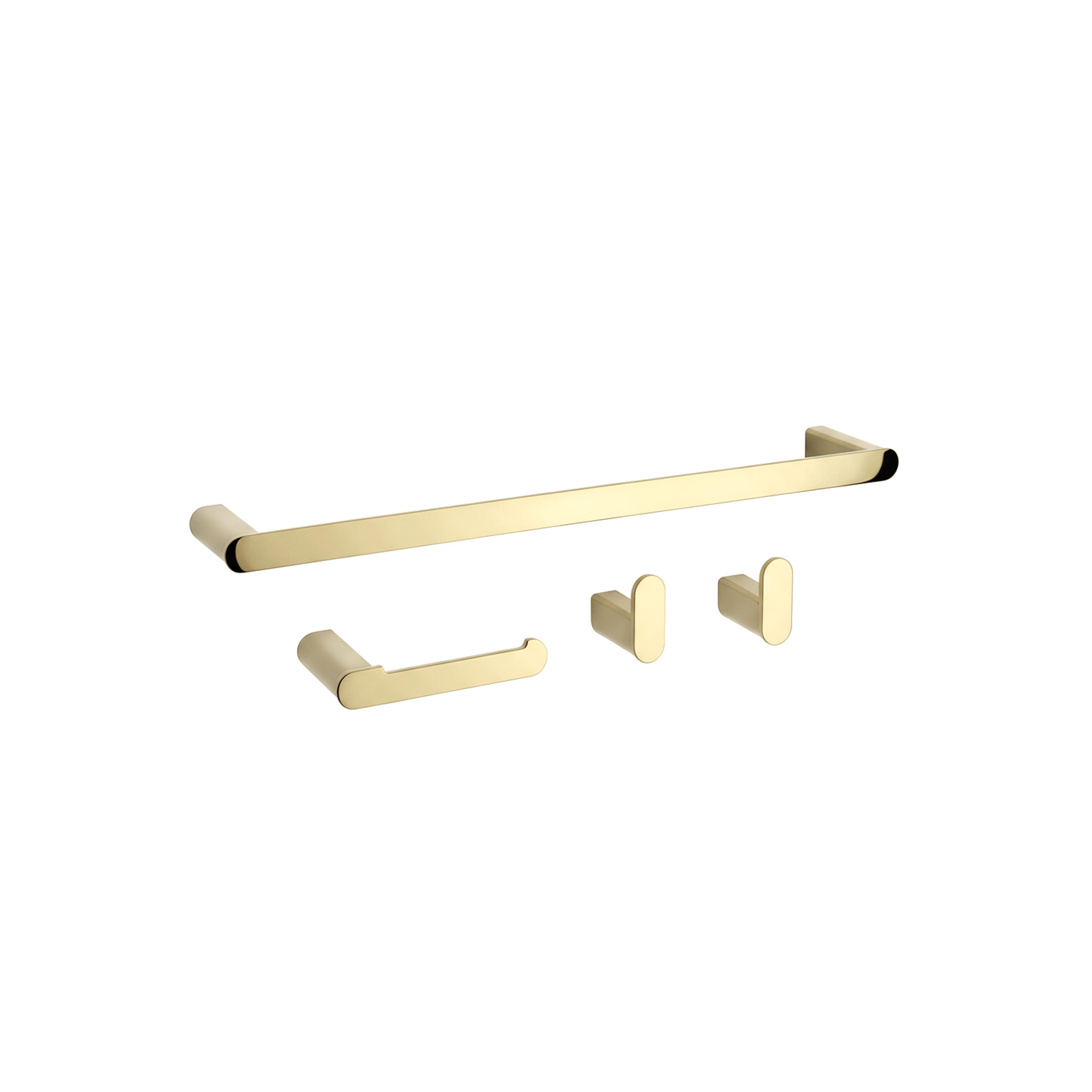 Badezimmer-Accessoire-Set Mati Gold 4-teilig