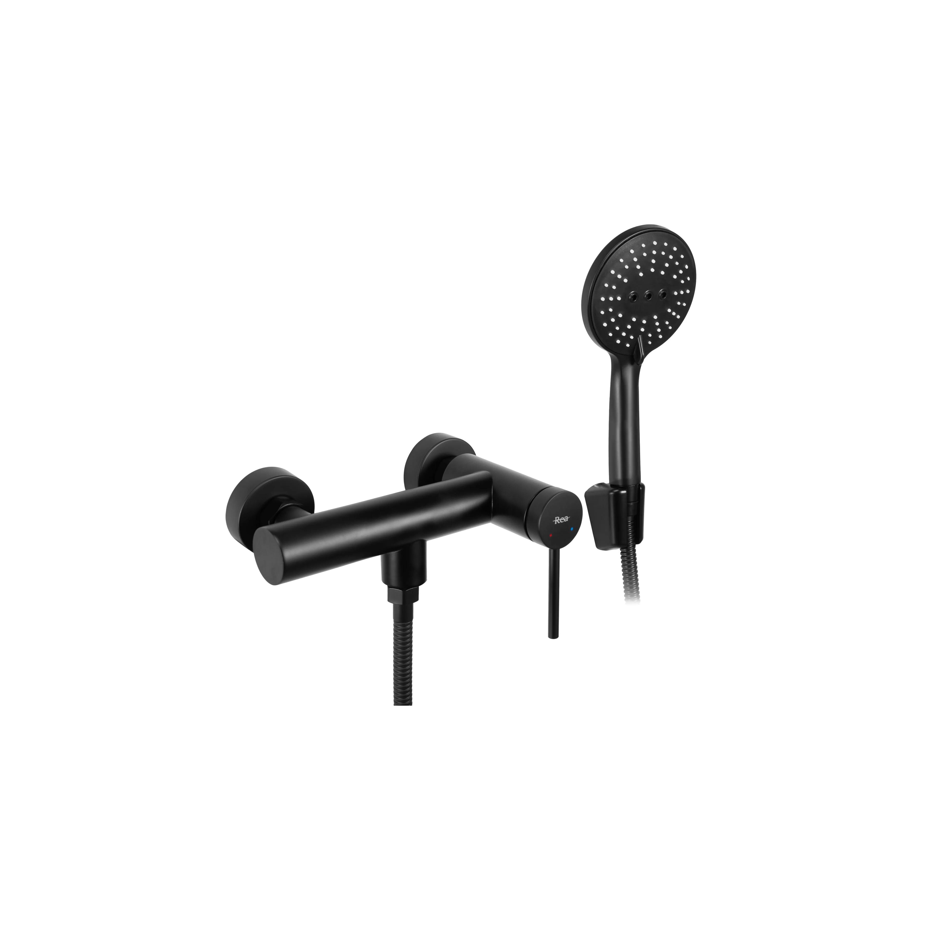 Tuš pipa REA Clif Black Matt