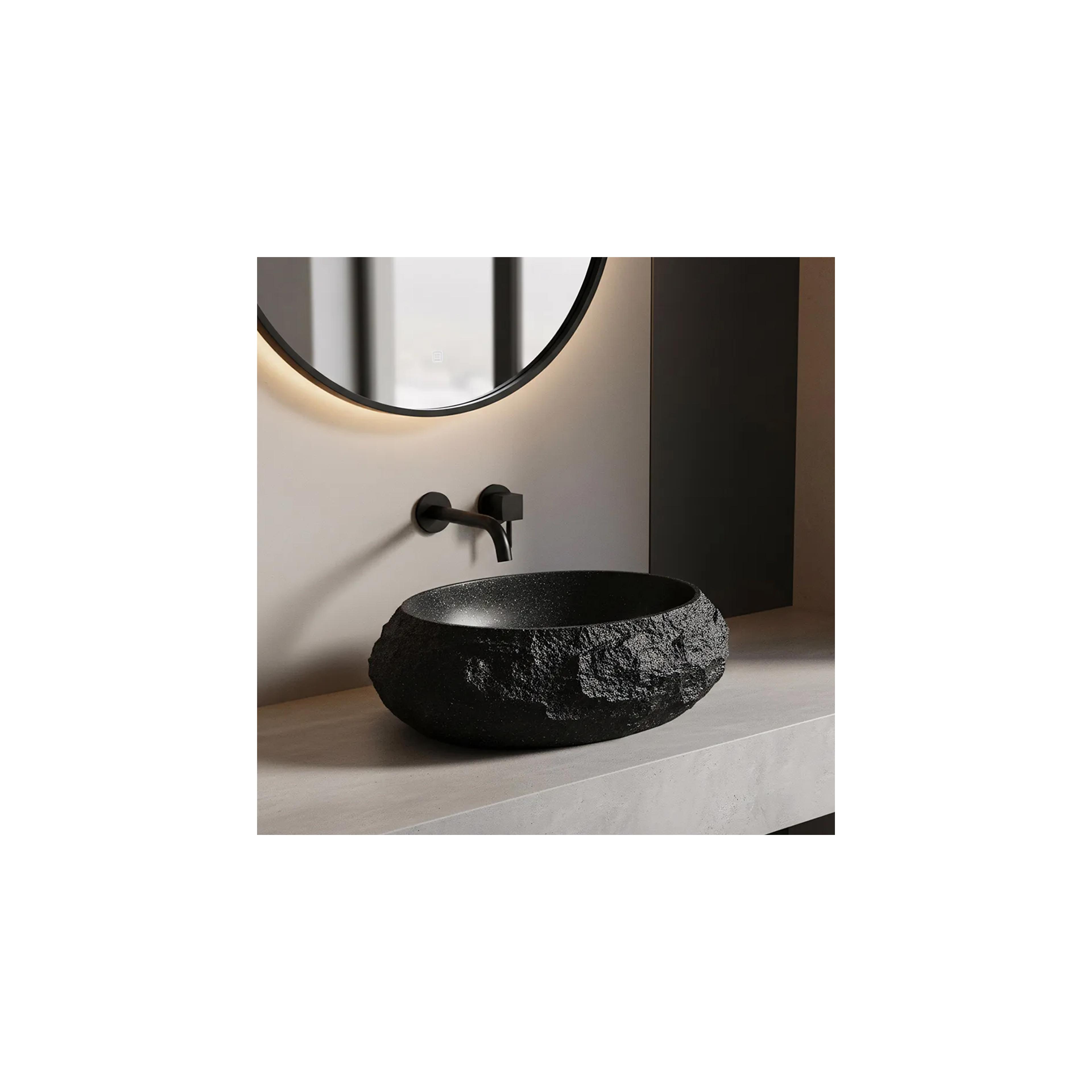 Aufsatzwaschbecken Rea Mika Black