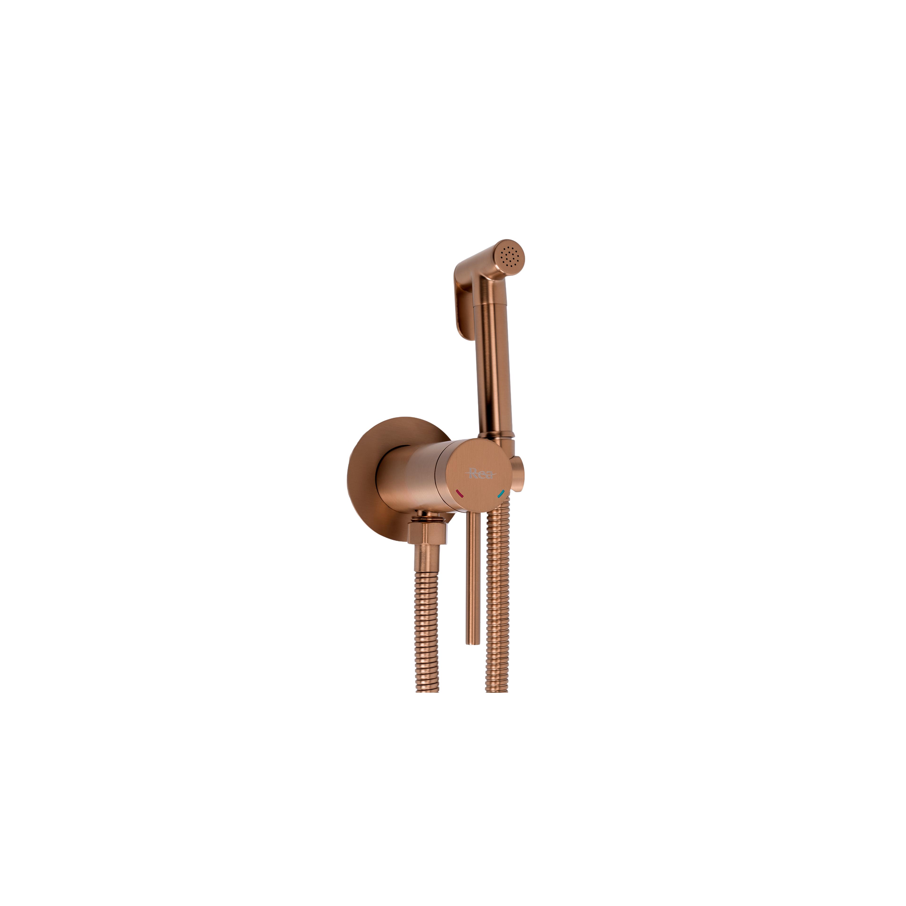 Miješalica za bide Foss Clif Brush Copper