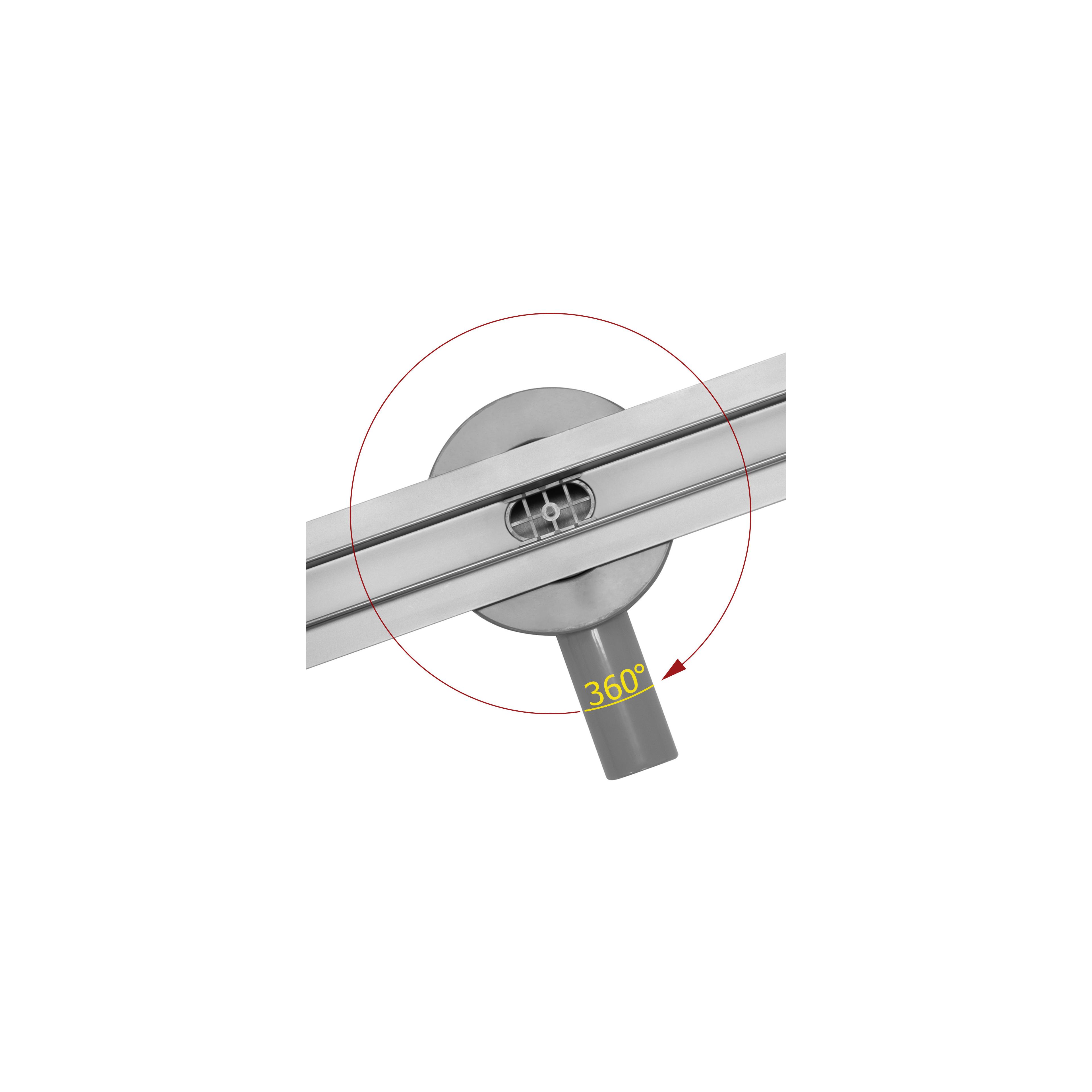 Lineaire afvoer Rea Neo Slim PRO Brush Steel 70